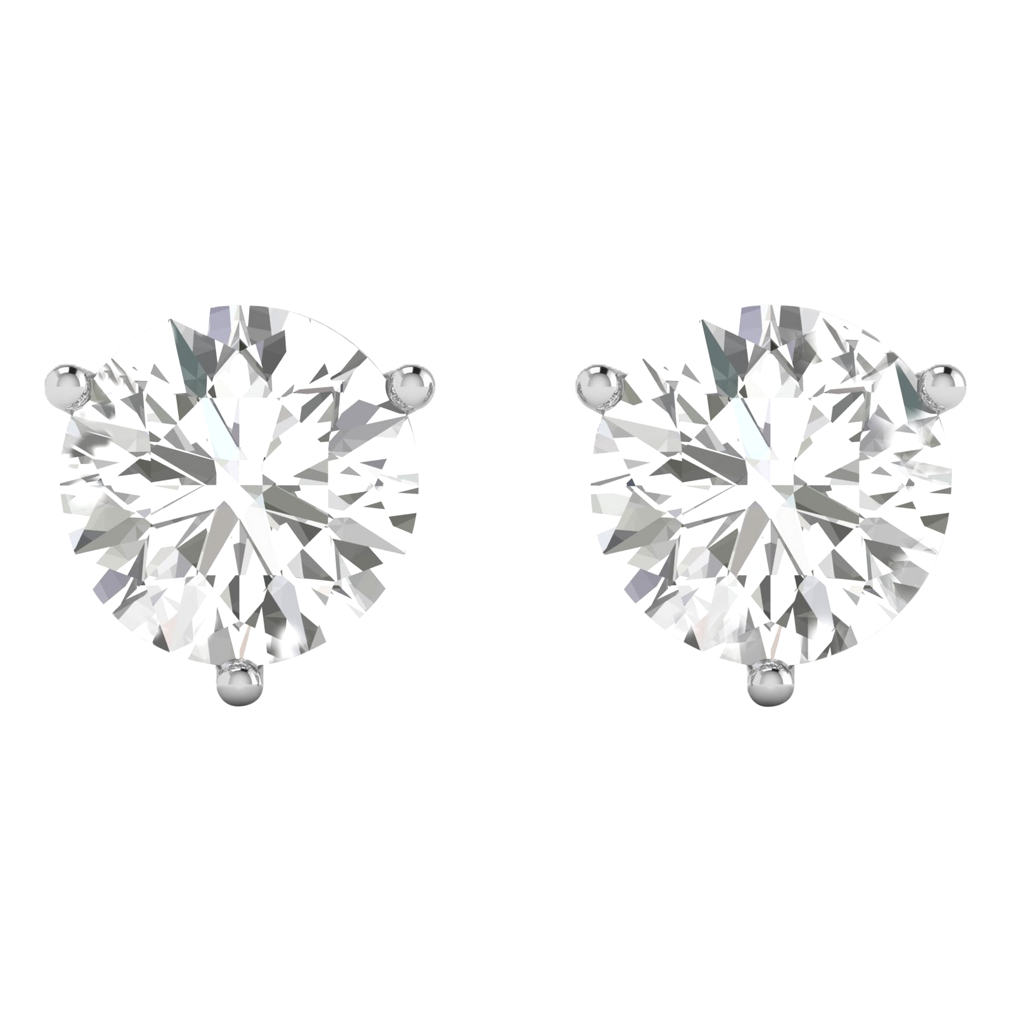 Saar Diamanten Stud Oorbellen Briljant - 0.5ct tot 4ct