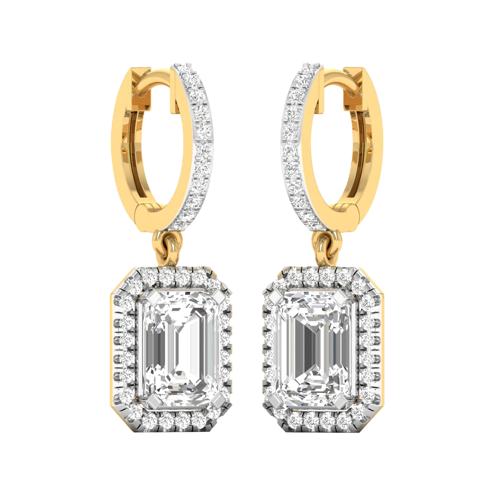 Britt Diamant-Ohrhänger Smaragd – 4,6 kt