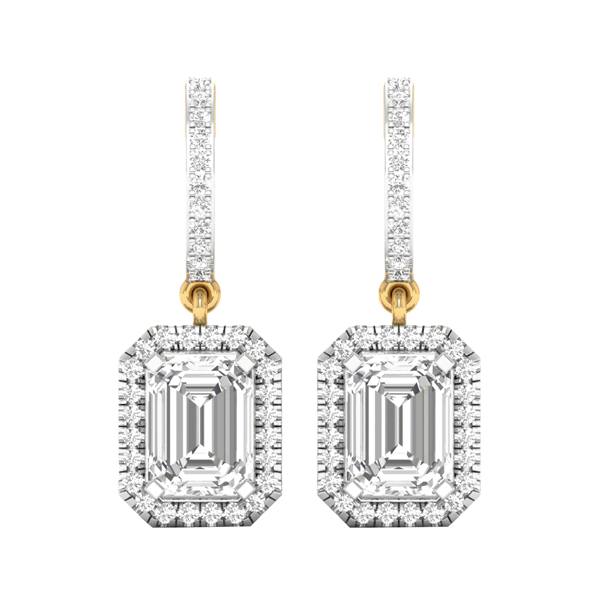 Britt Diamant-Ohrhänger Smaragd – 4,6 kt