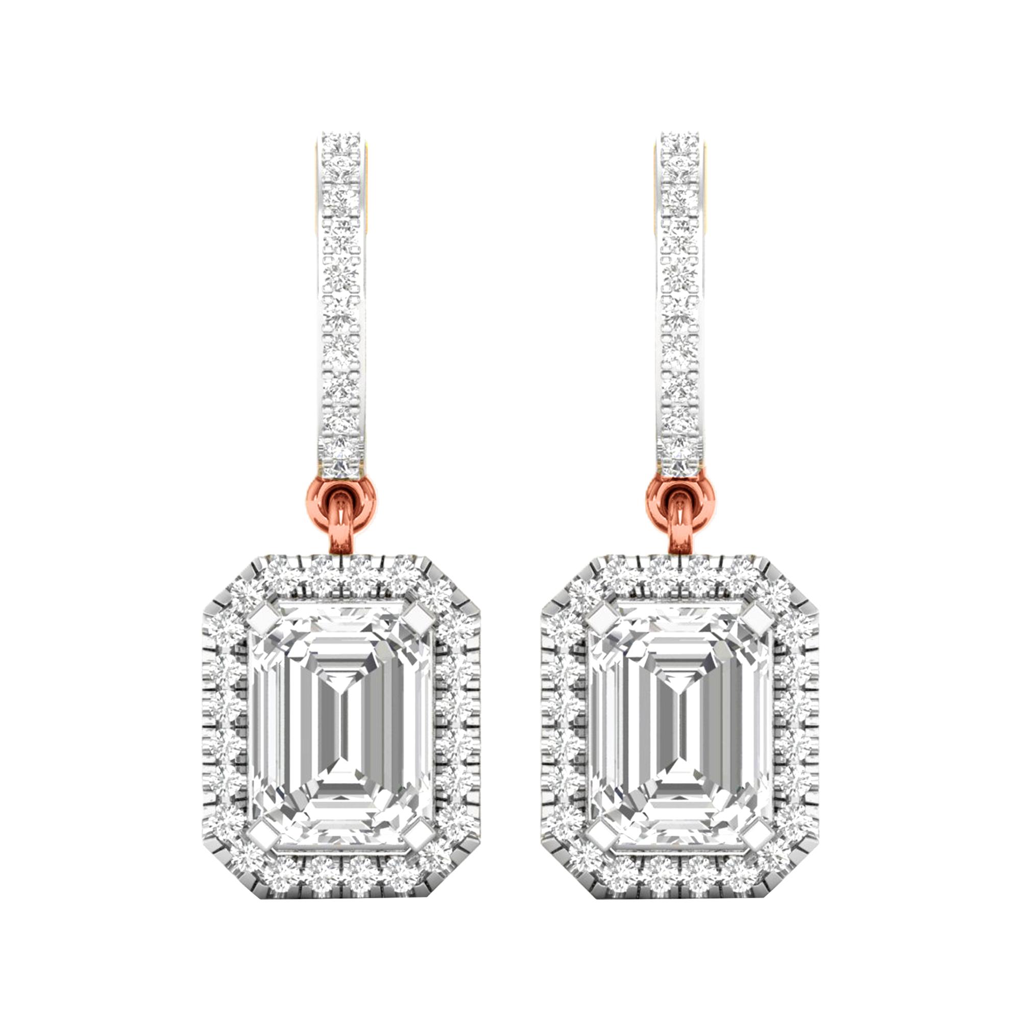 Britt Diamant-Ohrhänger Smaragd – 4,6 kt