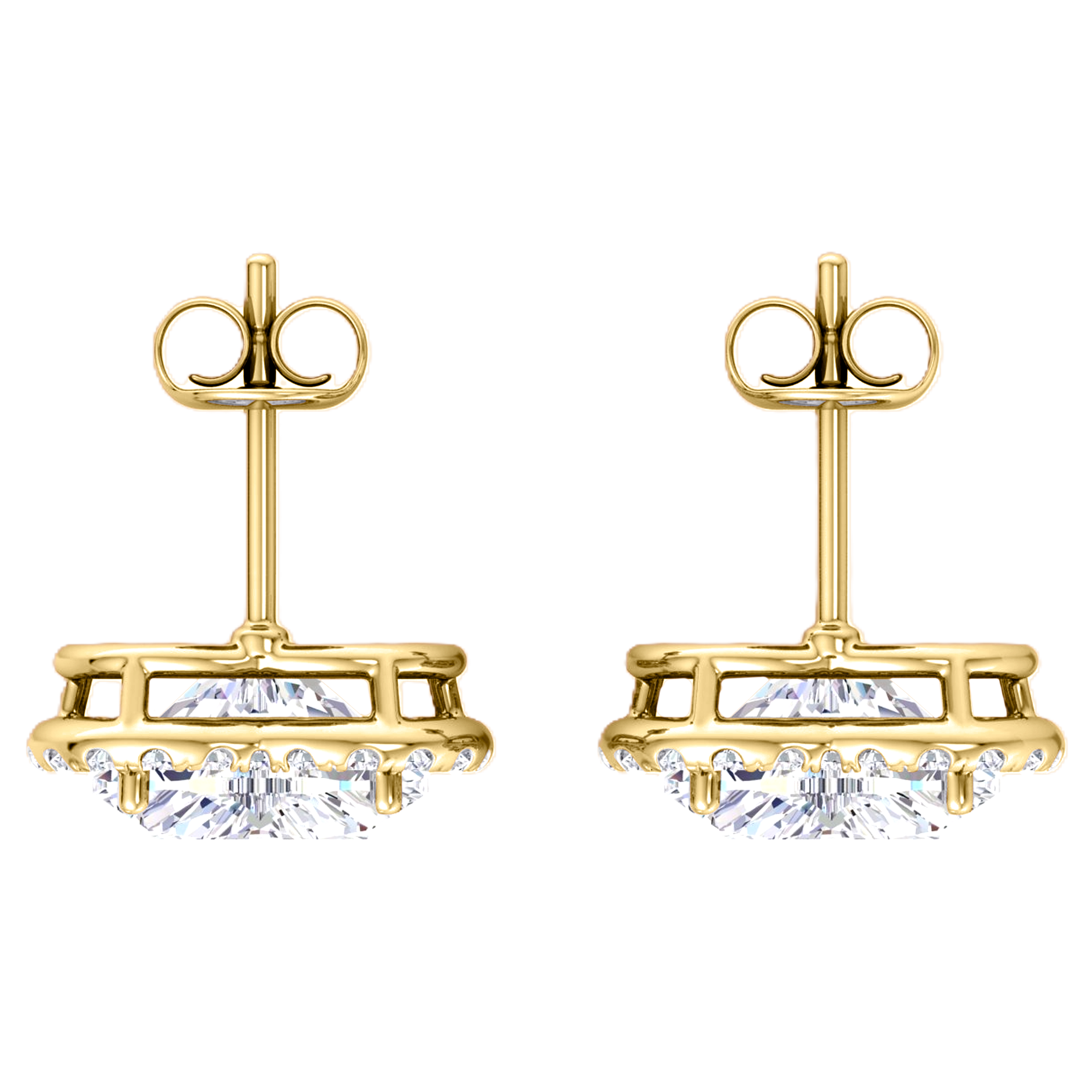 Hanna Diamanten Stud Oorbellen Hart - 5.4ct