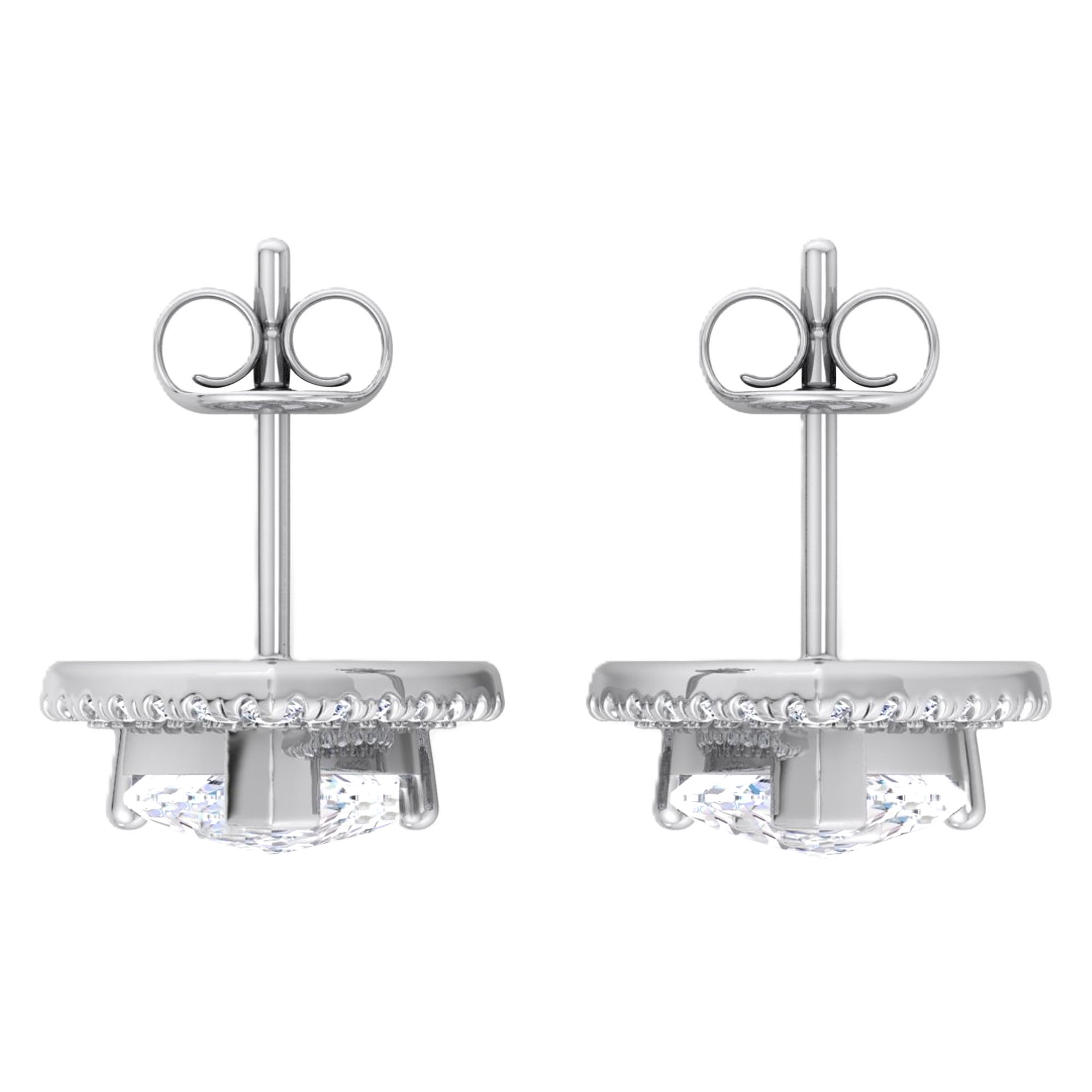 Vienna Diamanten Stud Oorbellen Peer - 4.7ct