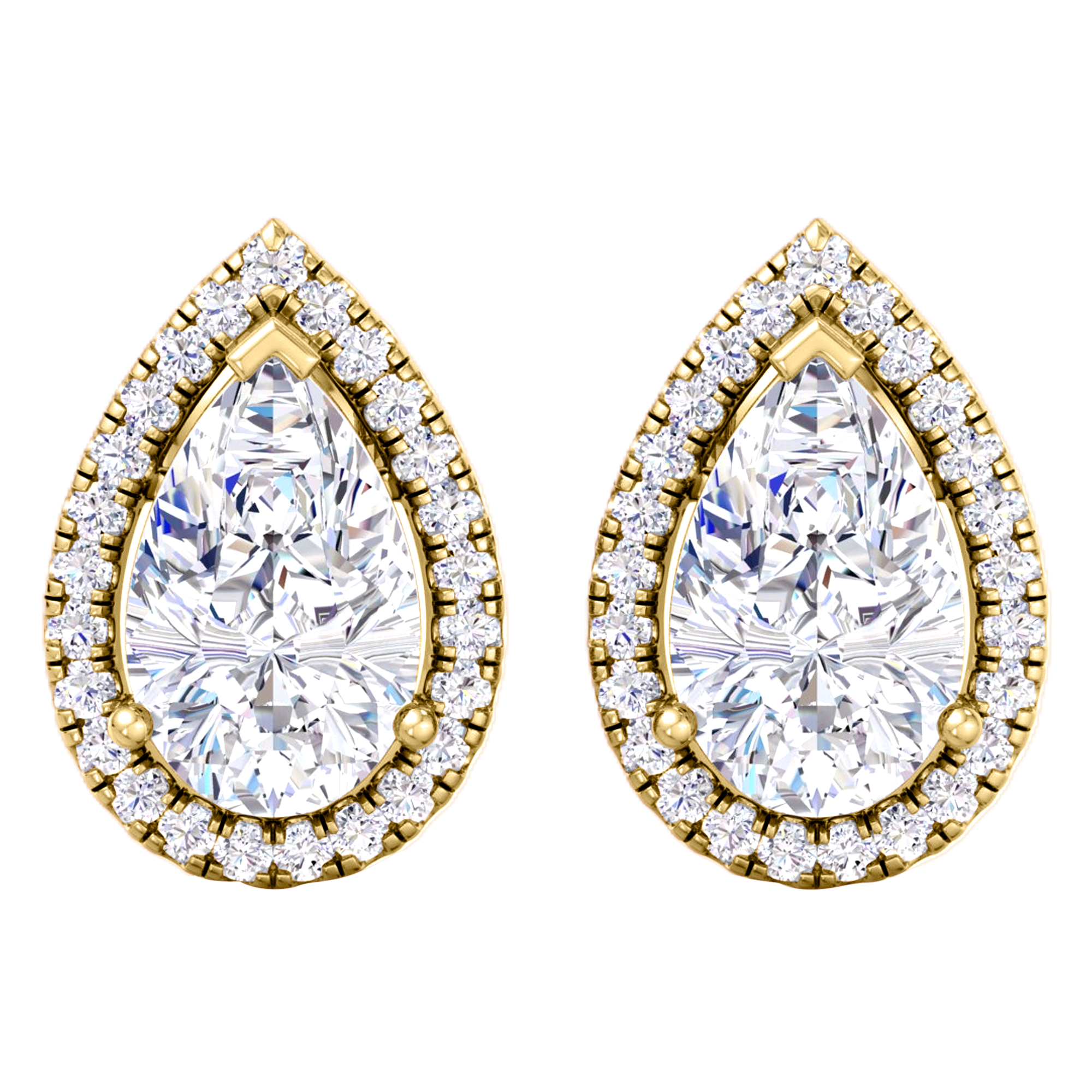 Vienna Diamant-Ohrstecker Pear - 4.7ct