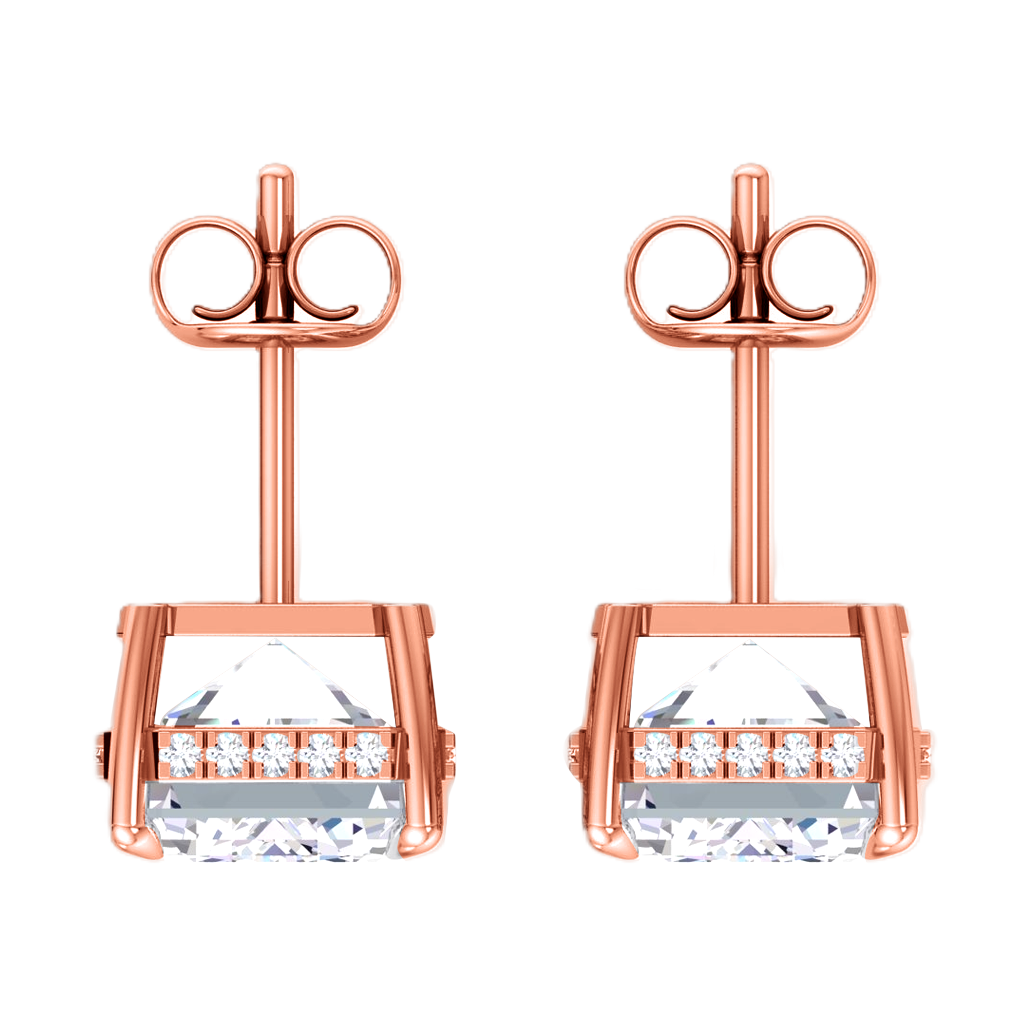 Stella Diamanten Ohrstecker Smaragd - 8.2ct