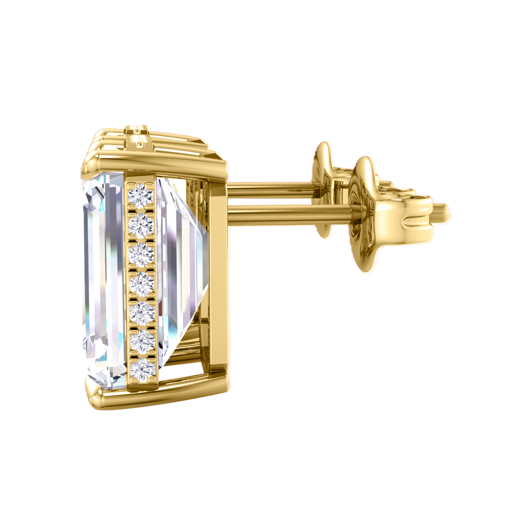 Stella Diamanten Ohrstecker Smaragd - 8.2ct