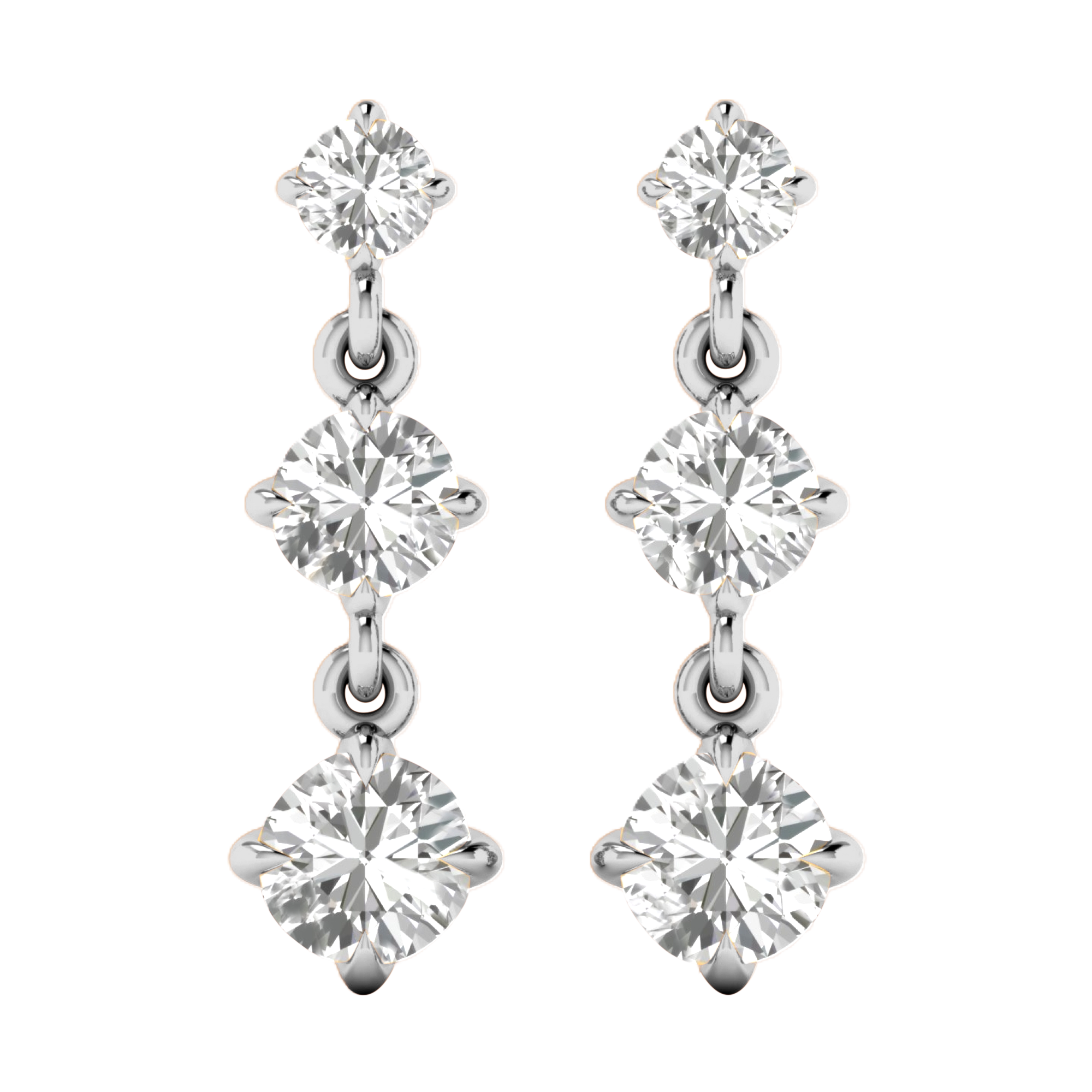 Amelie Brilliant Earrings - 1.9ct