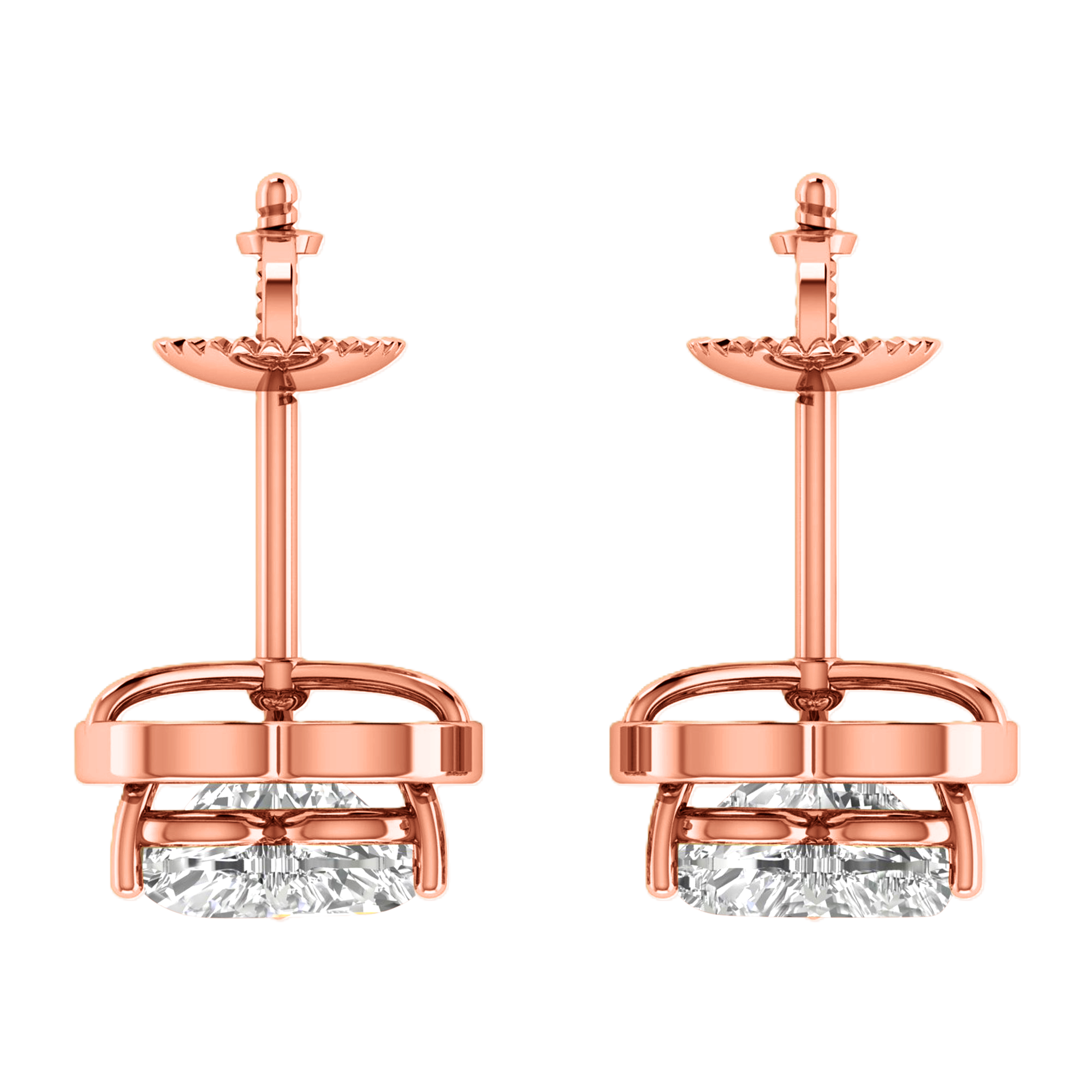 Eva Diamantohrstecker Herz - 2,3 ct