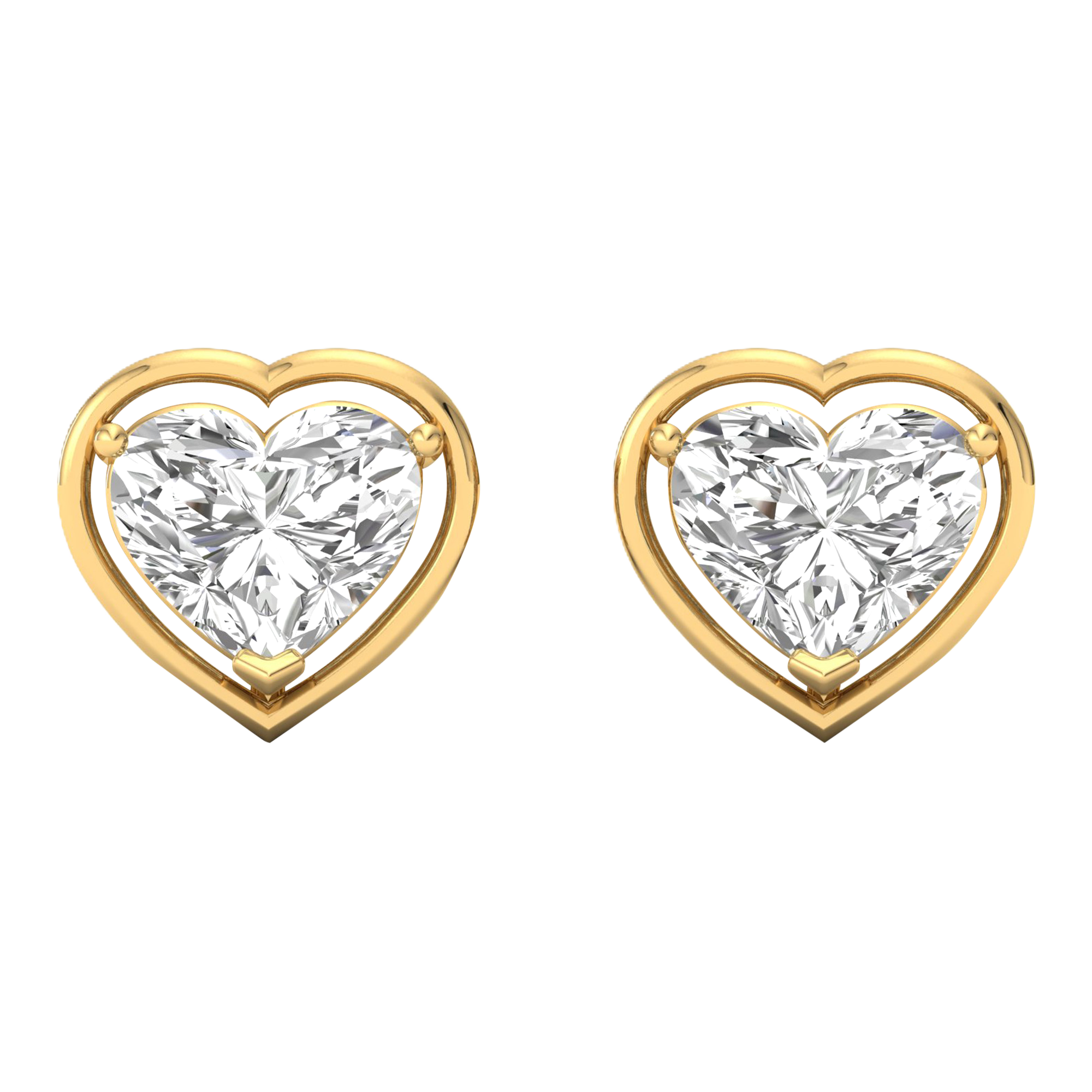 Eva Diamantohrstecker Herz - 2,3 ct