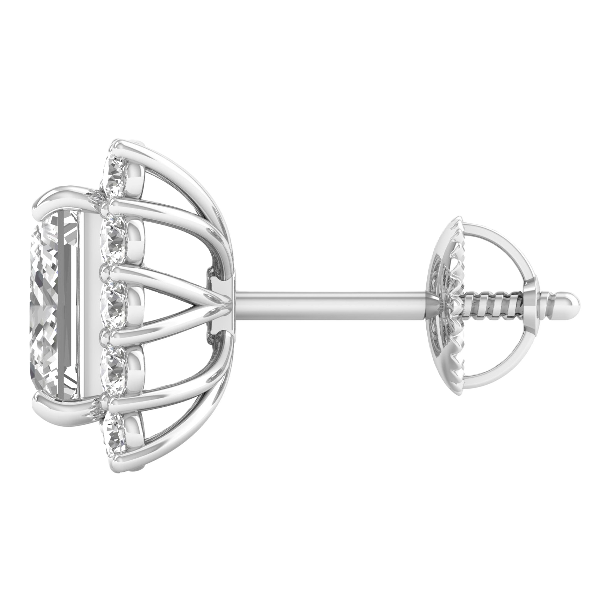 Maya Diamanten Stud Oorbellen Princess - 5.1ct