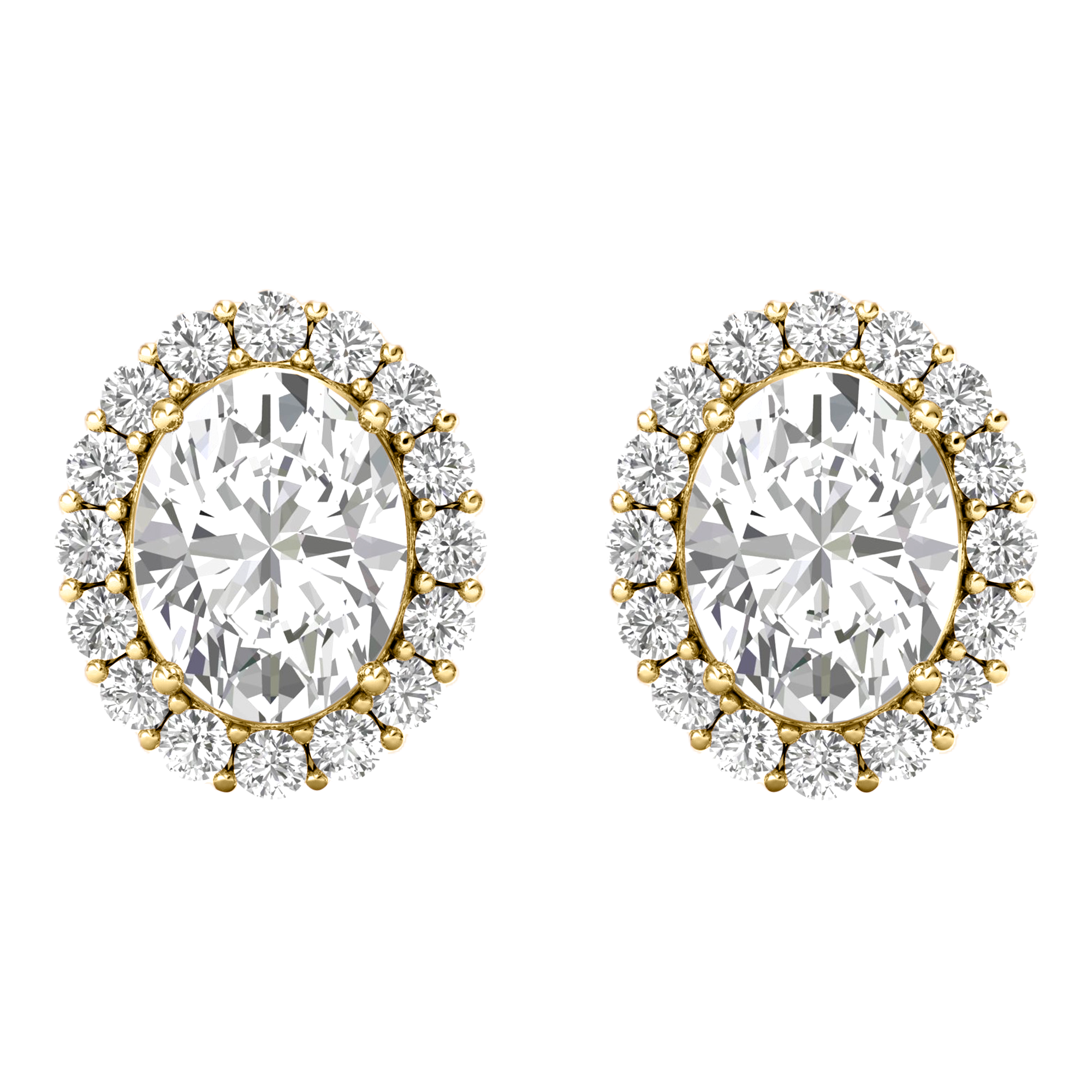 Lara Diamant Ohrstecker Oval - 3.8ct