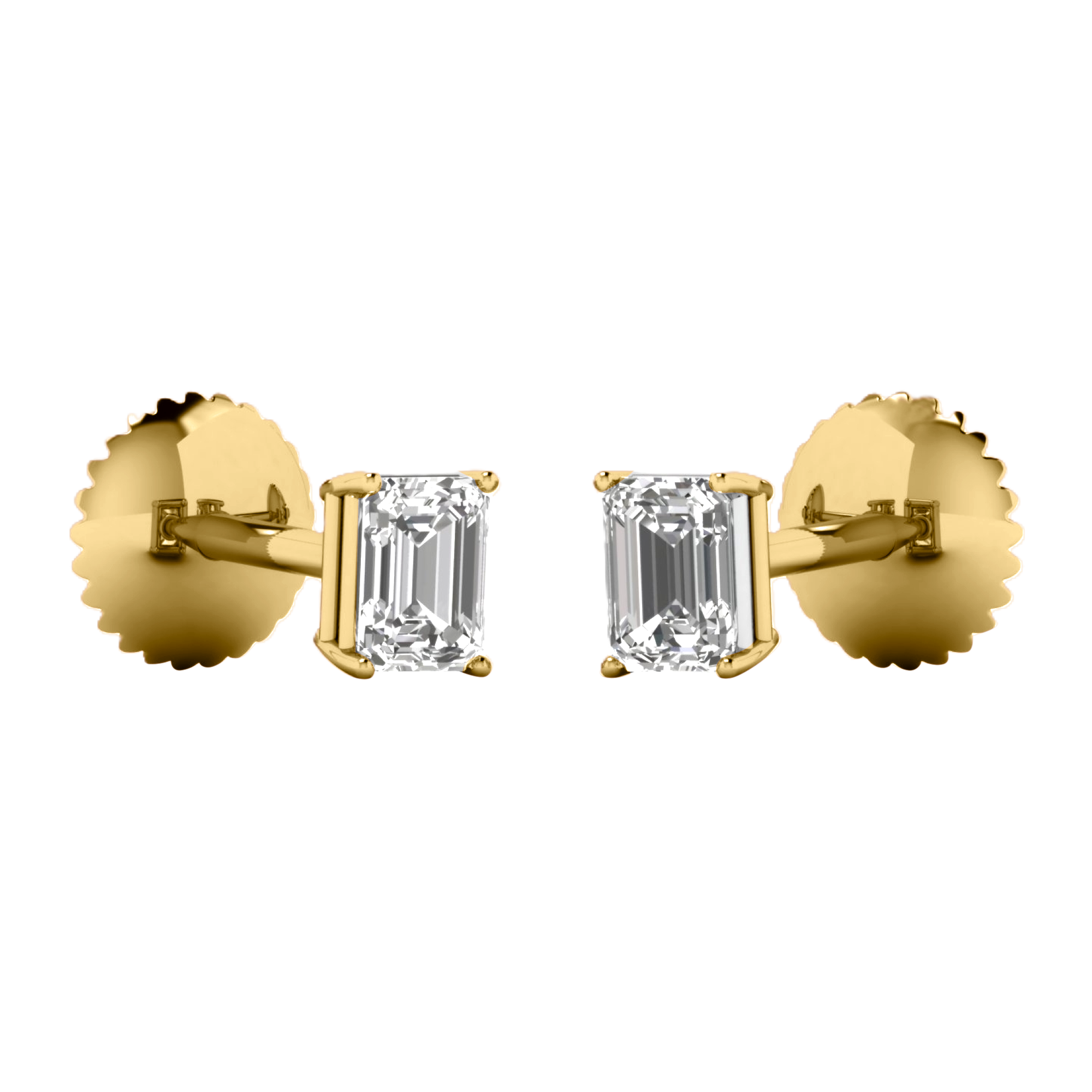 Ida Diamanten Stud Oorbellen Emerald - 5ct