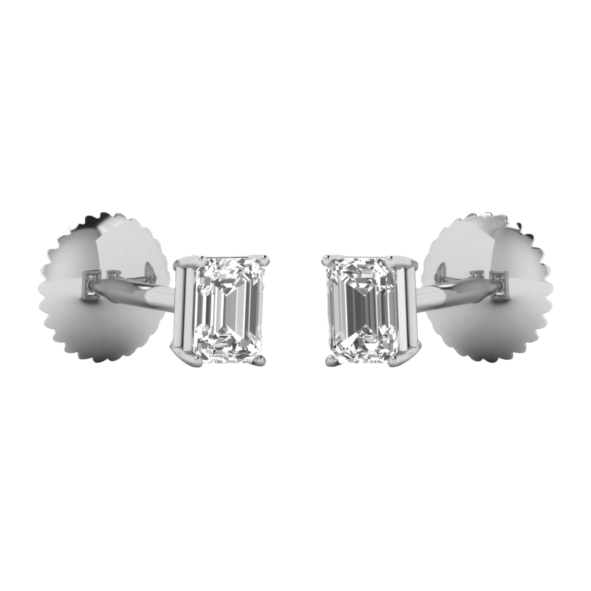 Ida Diamanten Stud Oorbellen Emerald - 5ct