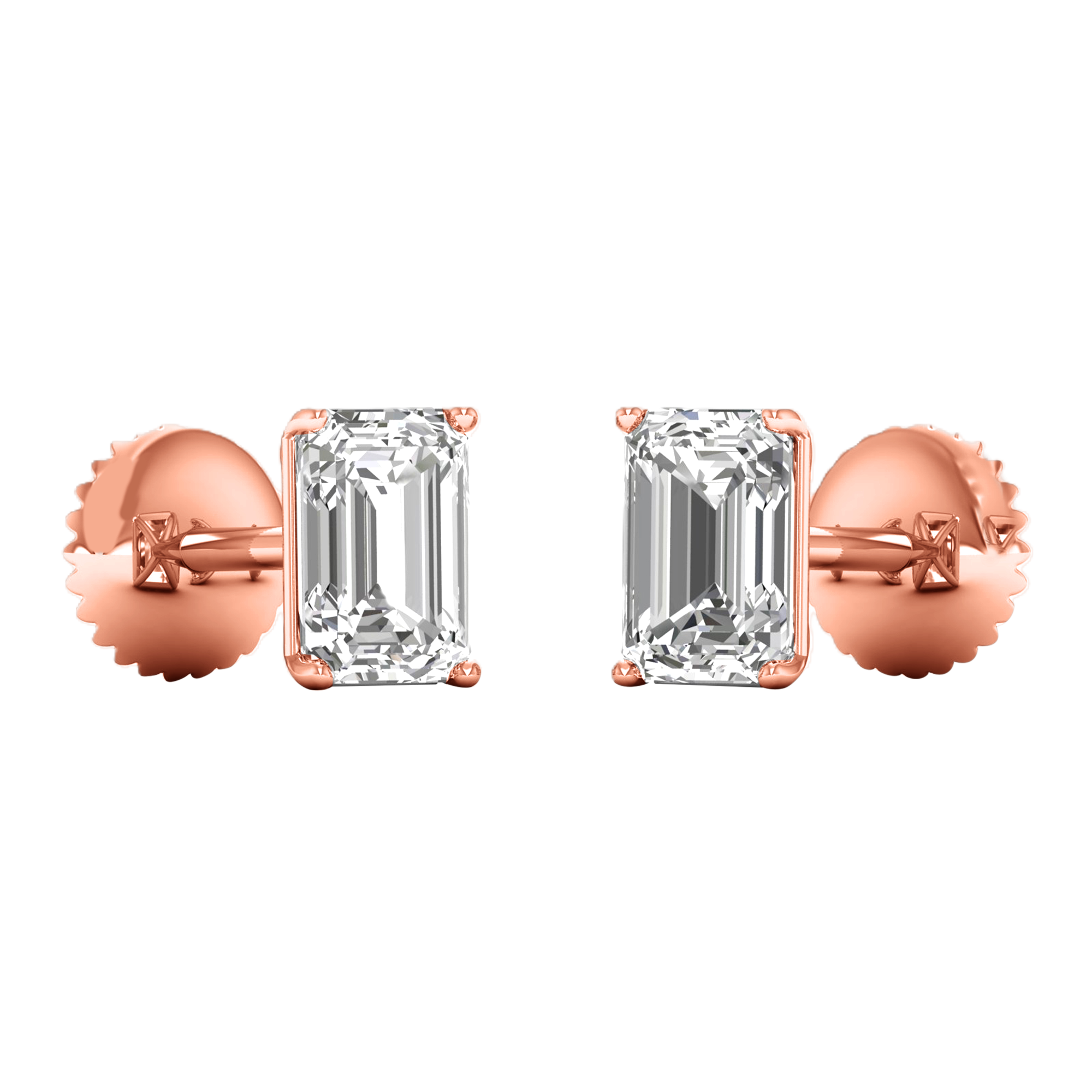 Demi Diamanten Stud Oorbellen Emerald - 1.4ct