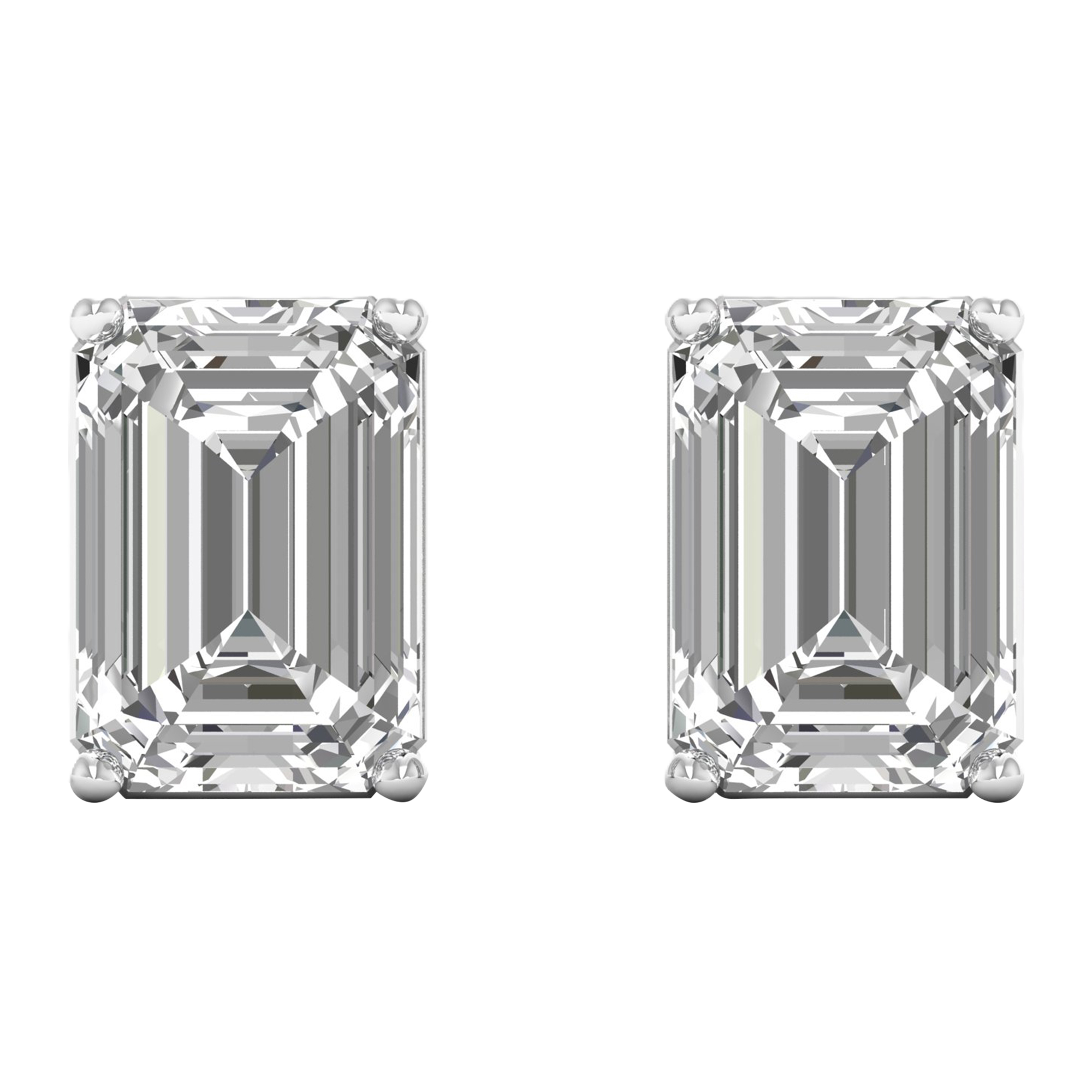 Demi Diamanten Stud Oorbellen Emerald - 1.4ct