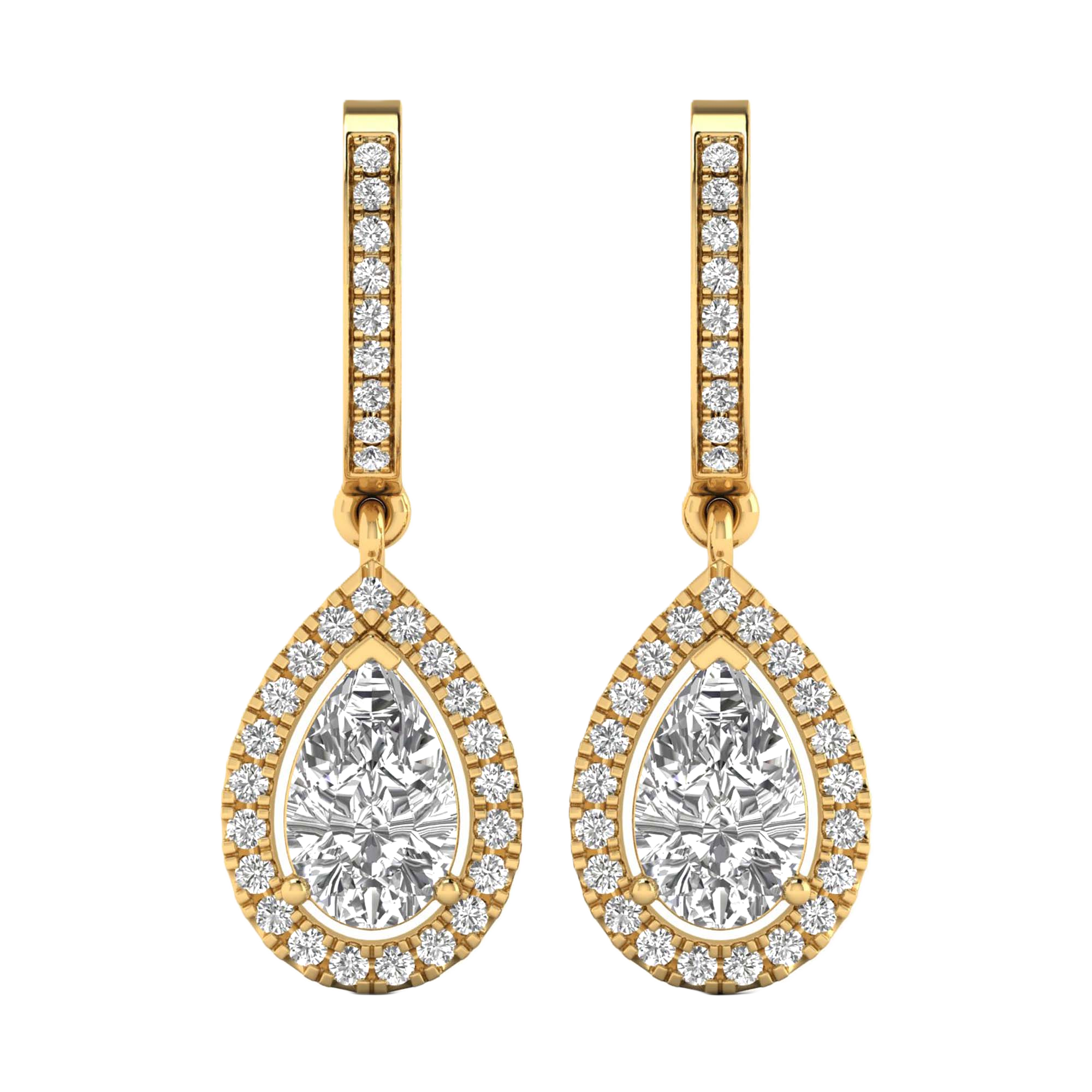 Bente Hängeohrringe Birne – 2ct