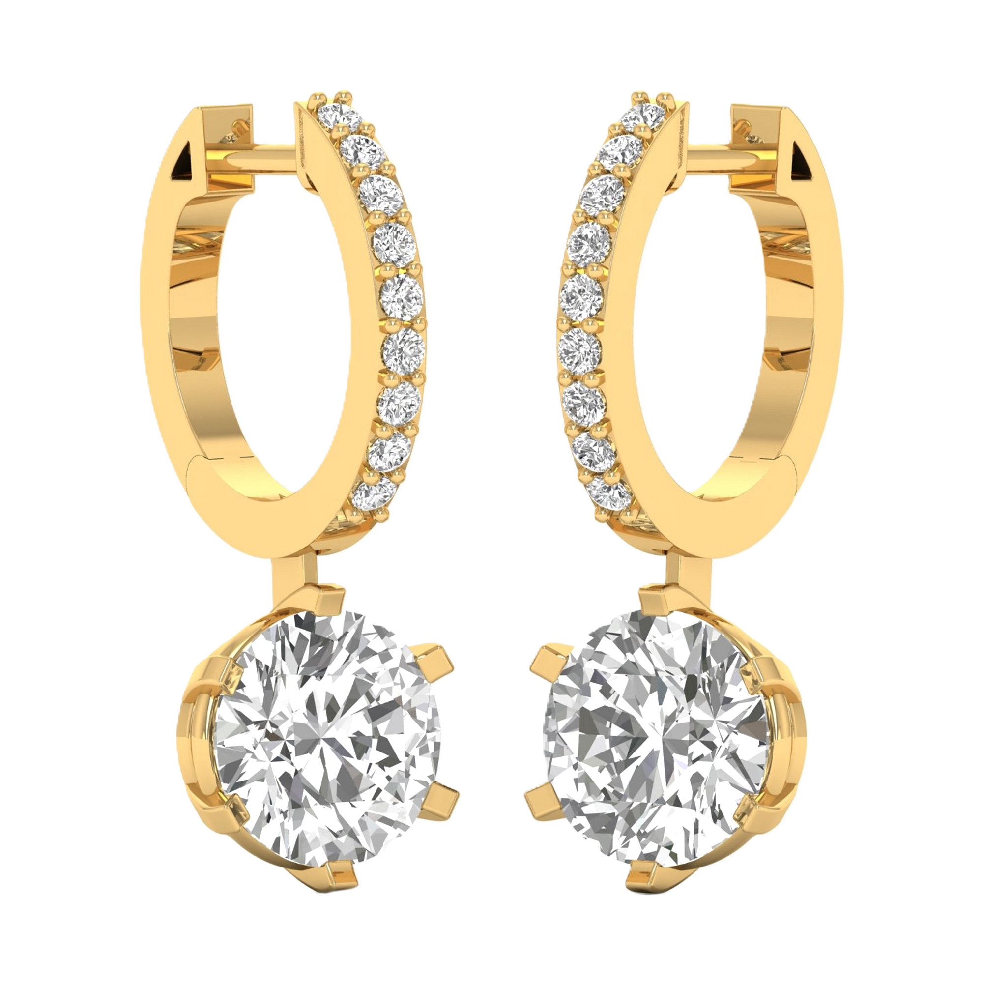 Wren Diamanten Oorringen Briljant - 4.2ct