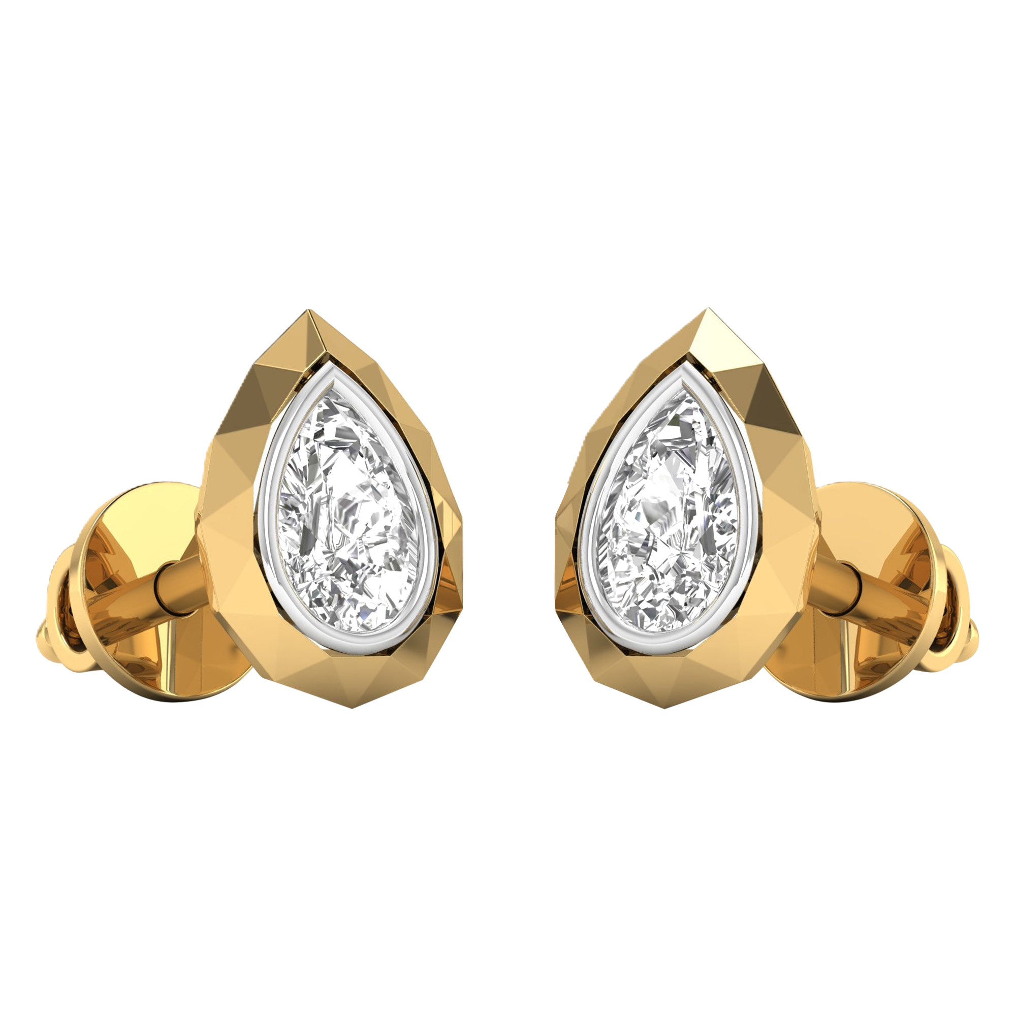 Lucie Ohrstecker Birne - 0.5ct bis 2ct