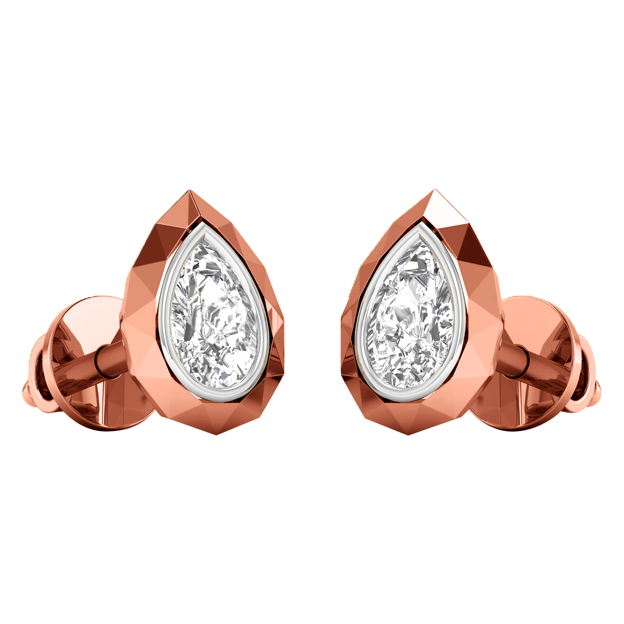 Lucie Ohrstecker Birne - 0.5ct bis 2ct