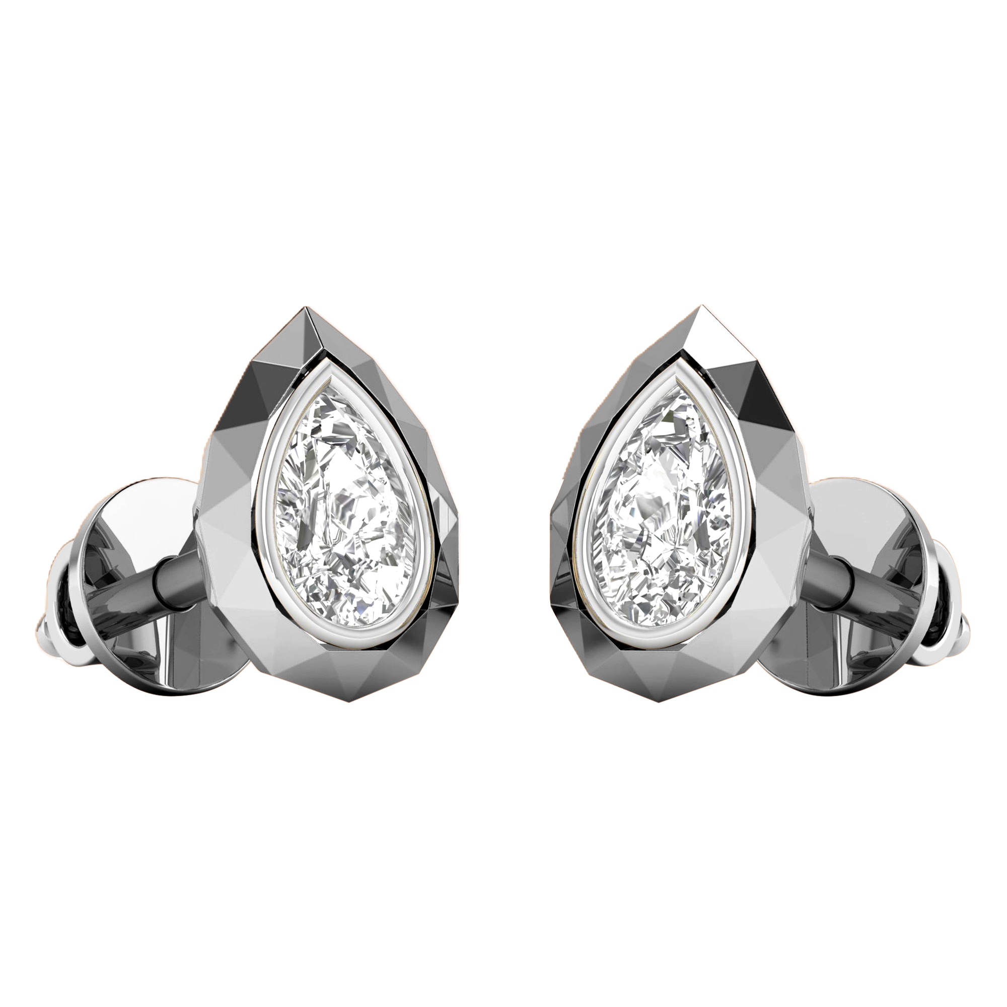 Lucie Ohrstecker Birne - 0.5ct bis 2ct