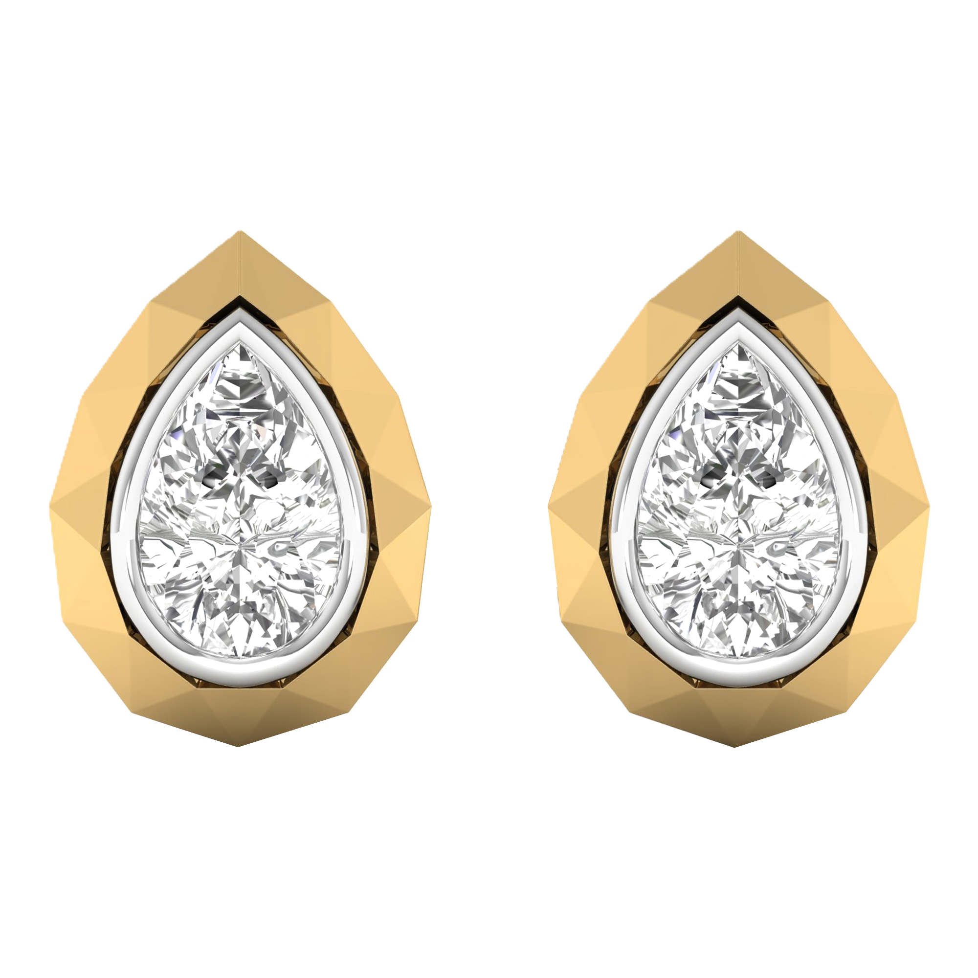 Lucie Stud Oorbellen Peer - 0.5ct tot 2ct
