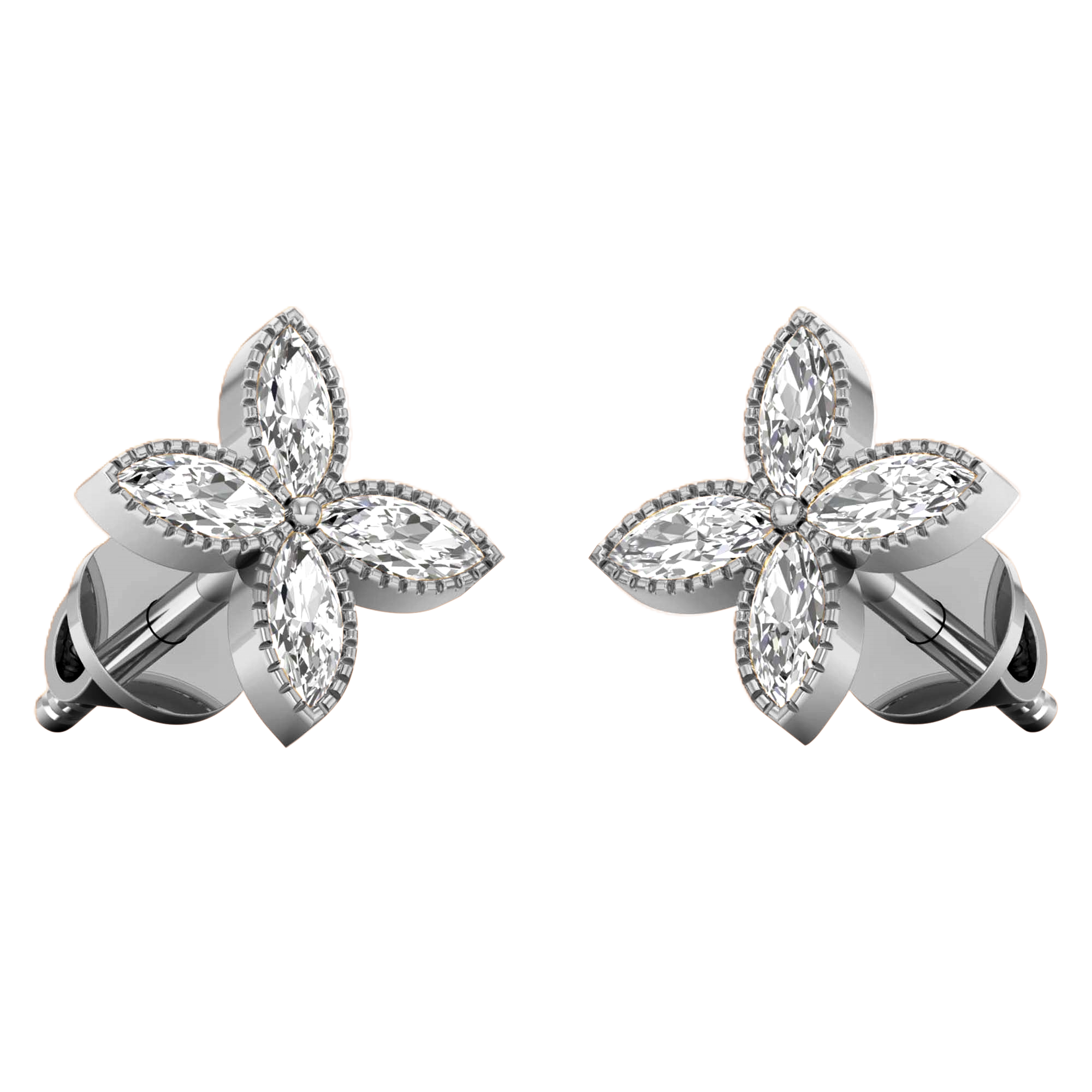 Laura Diamant-Ohrstecker Marquise – 0,8 kt