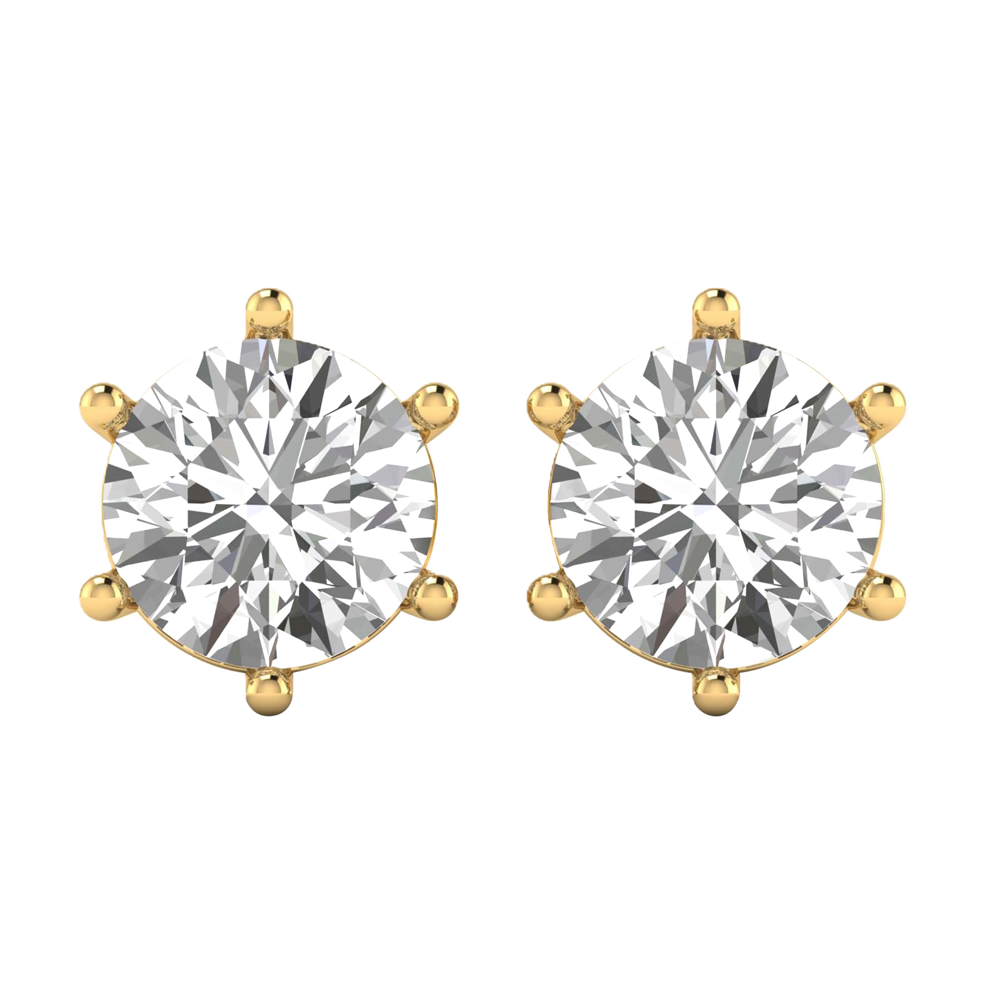 Mila Diamant-Ohrstecker Brillant – 3 Karat bis 6 Karat