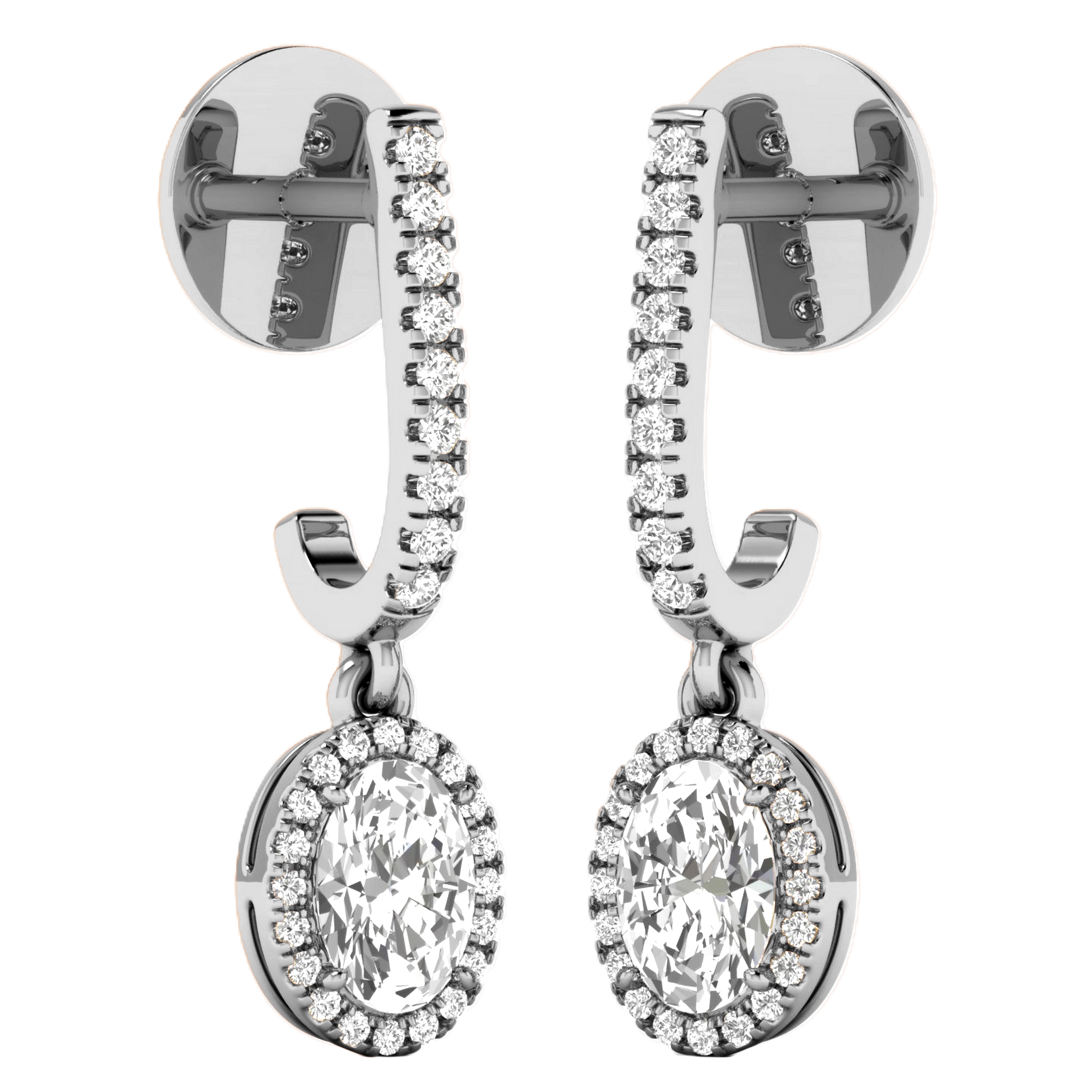 Bente Hangoorbellen Ovaal - 1.3ct tot 4.5ct