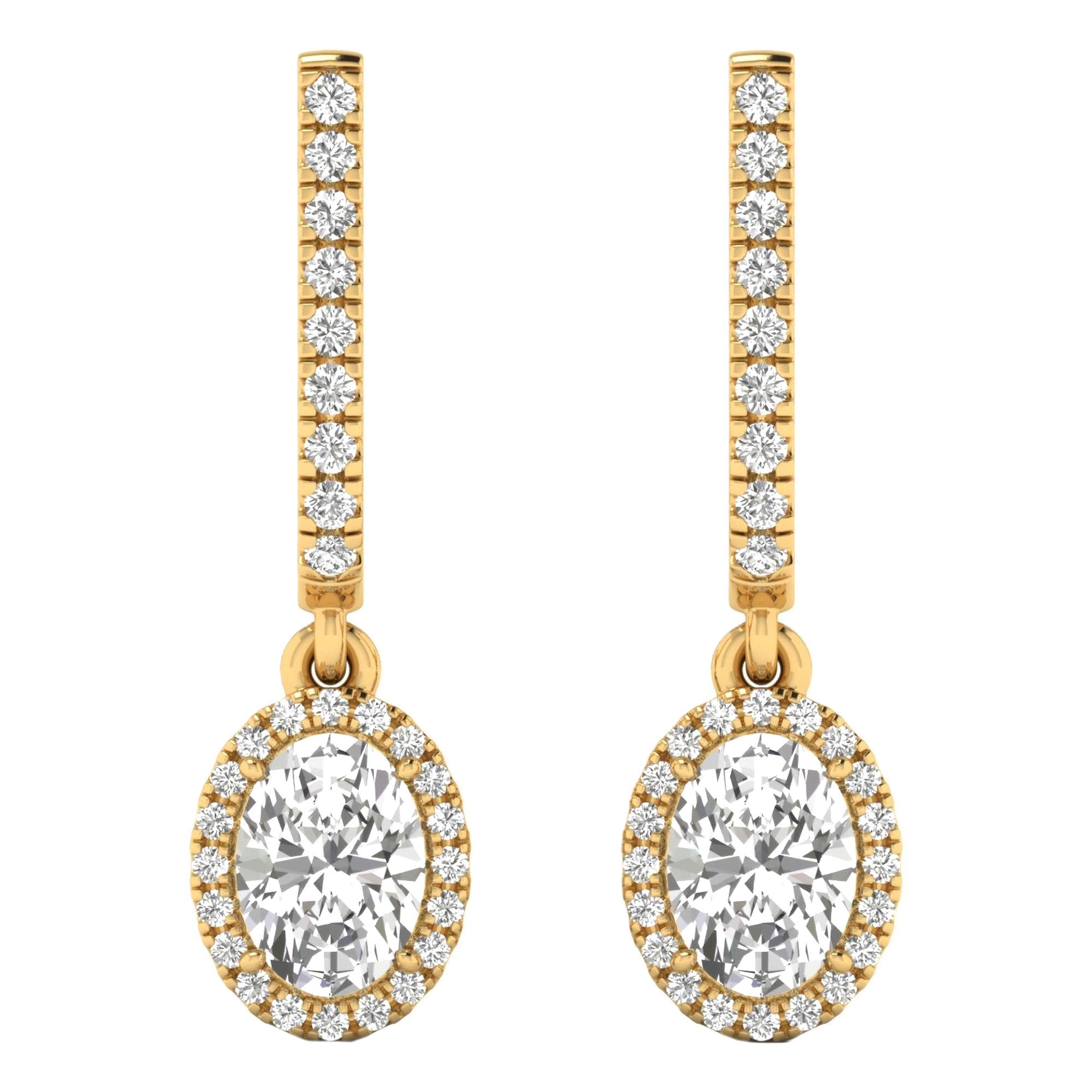 Bente Ohrhänger Oval – 1.3ct bis 4.5ct
