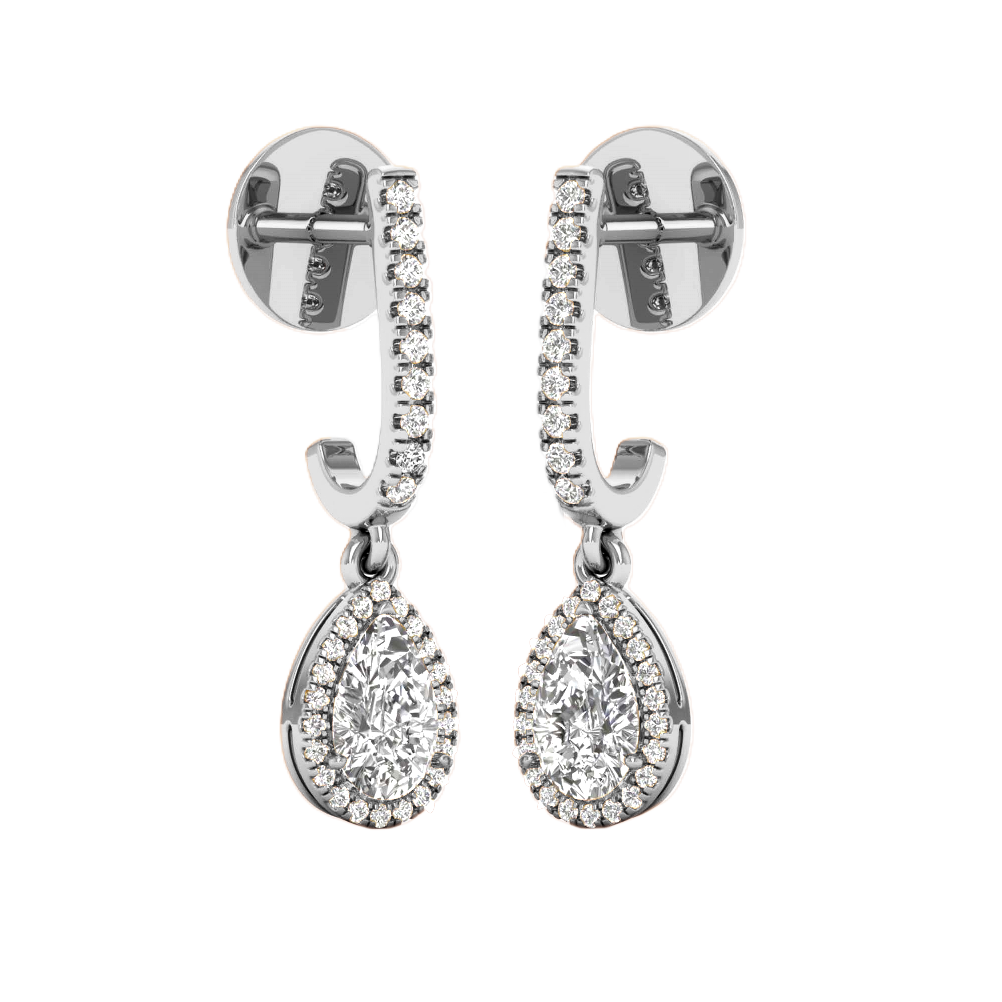 Bente Hangoorbellen Peer - 1.3ct tot 4.3ct