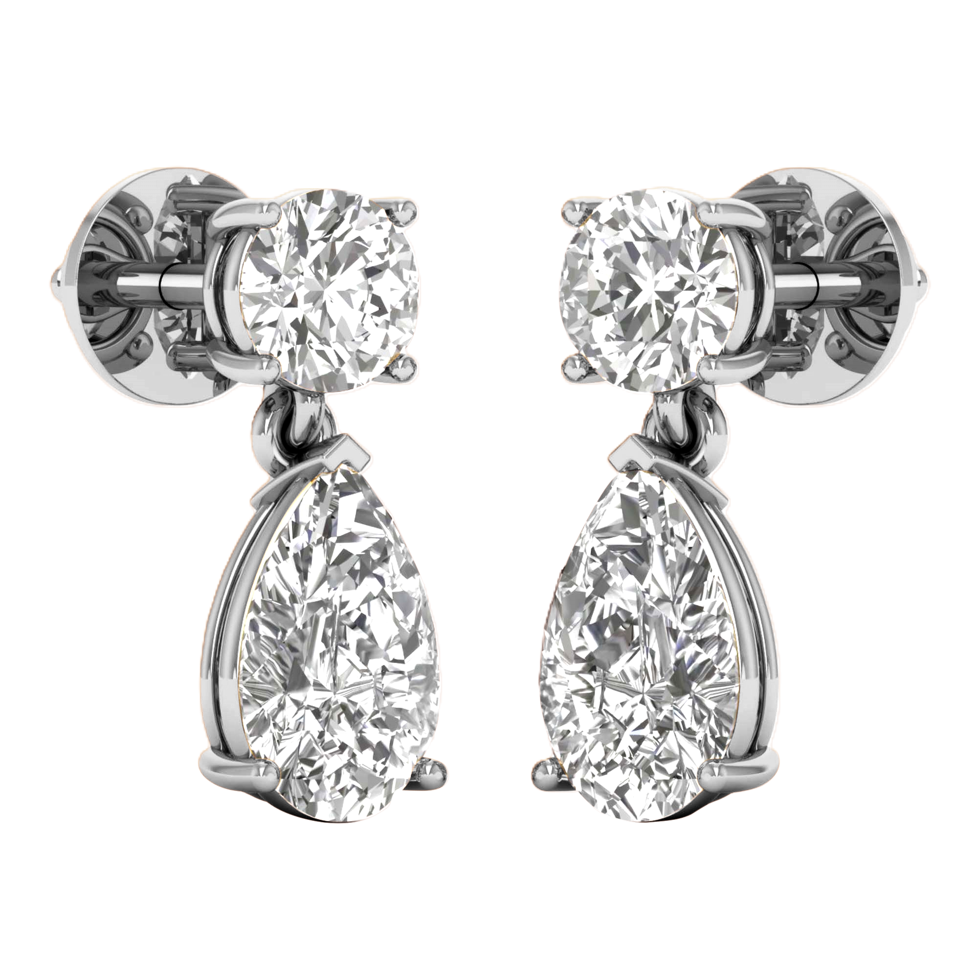 Celine Diamanten Hangoorbellen Peer - 3ct