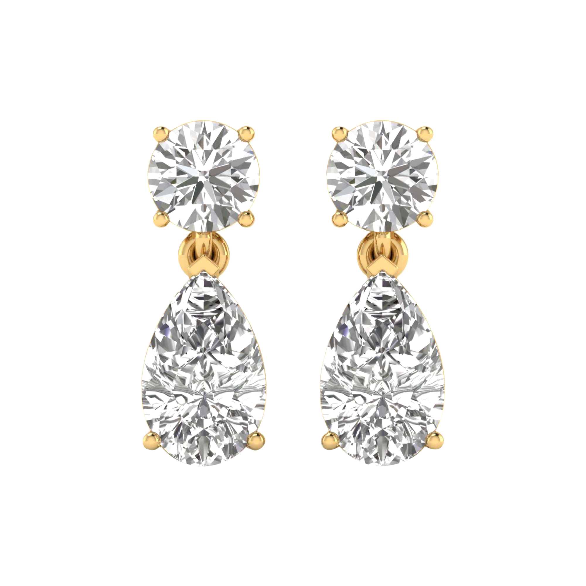 Celine Diamant-Ohrhänger Birne – 3 Karat