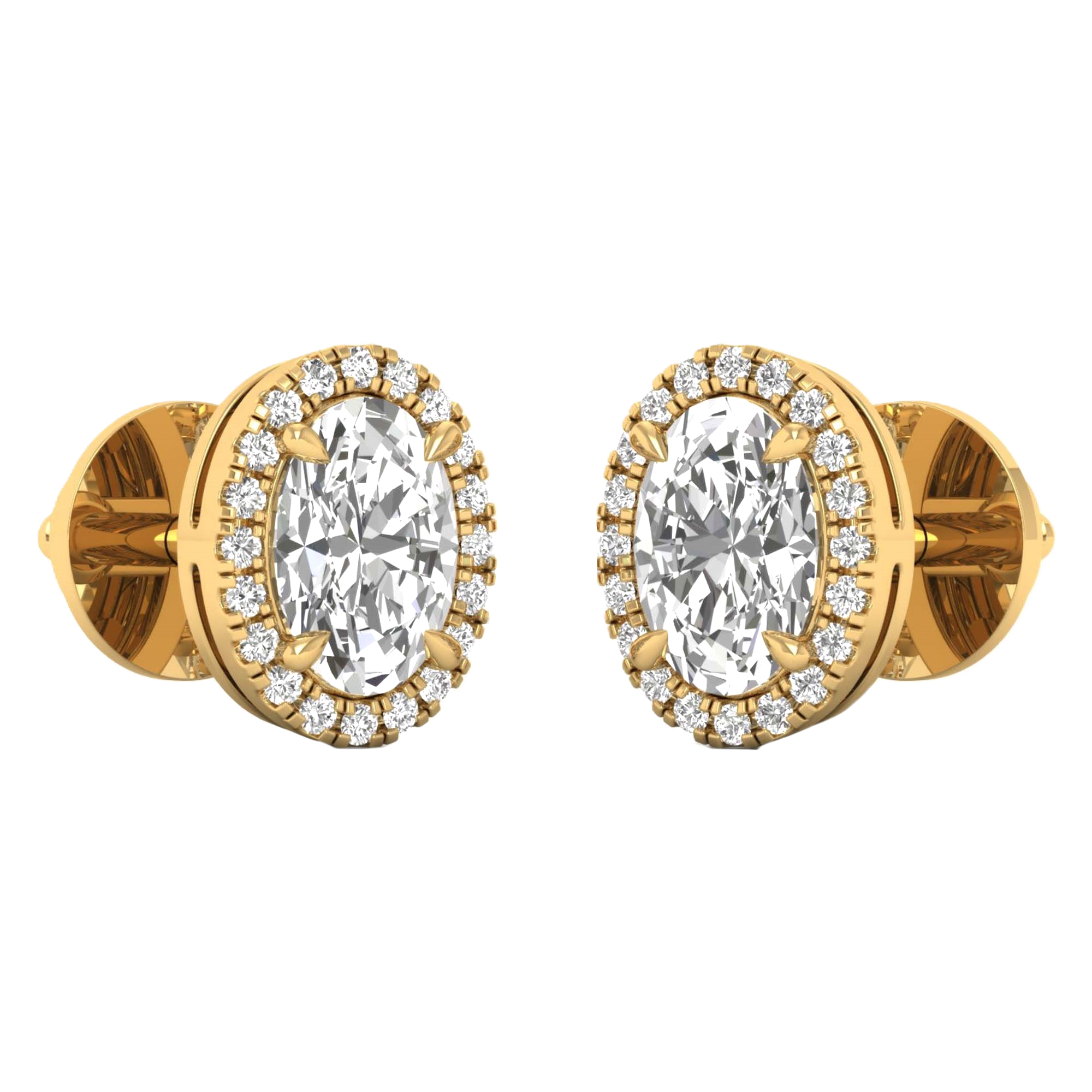 Sofia Ohrstecker Oval - 1.1ct bis 5.6ct