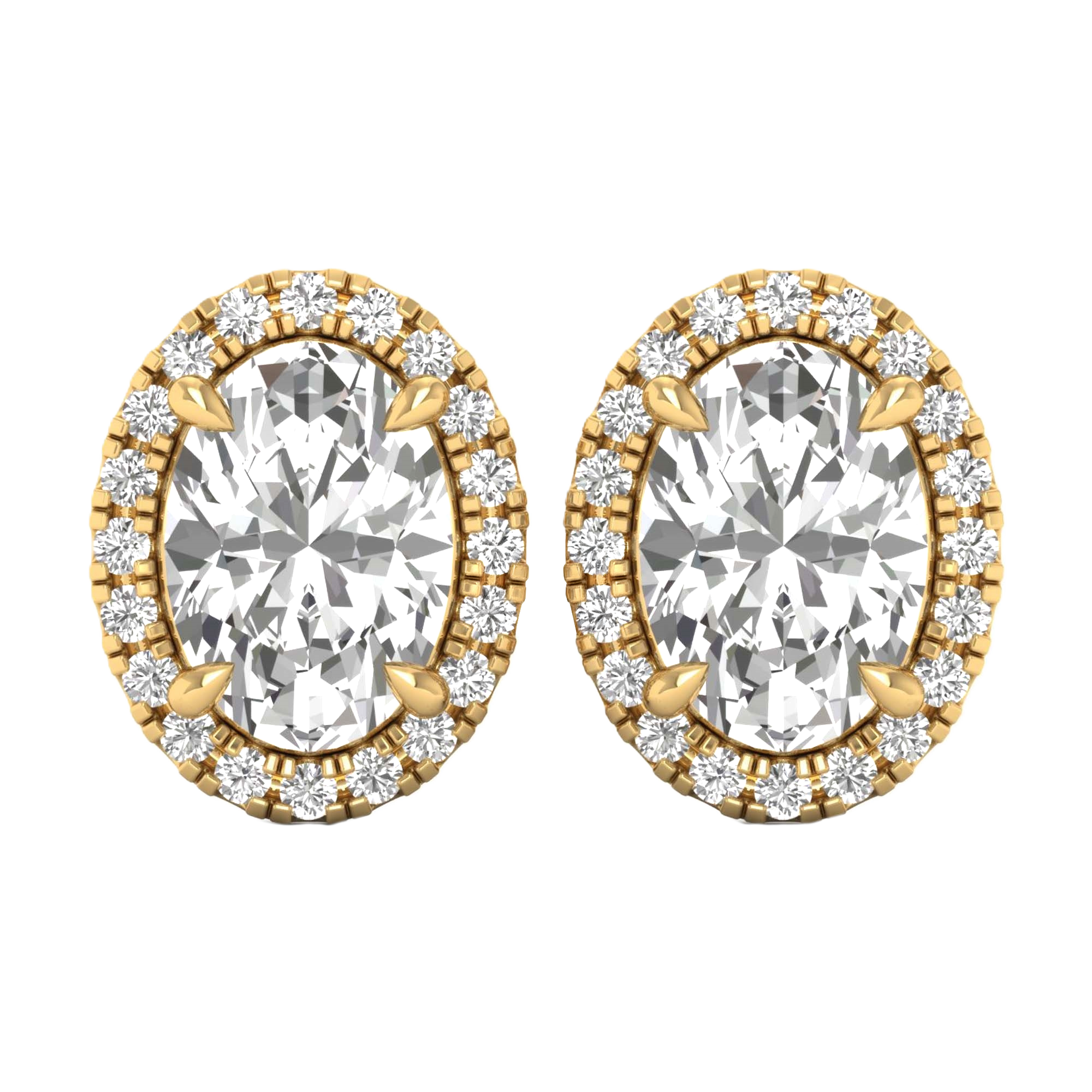 Sofia Stud Oorbellen Ovaal - 1.1ct tot 5.6ct