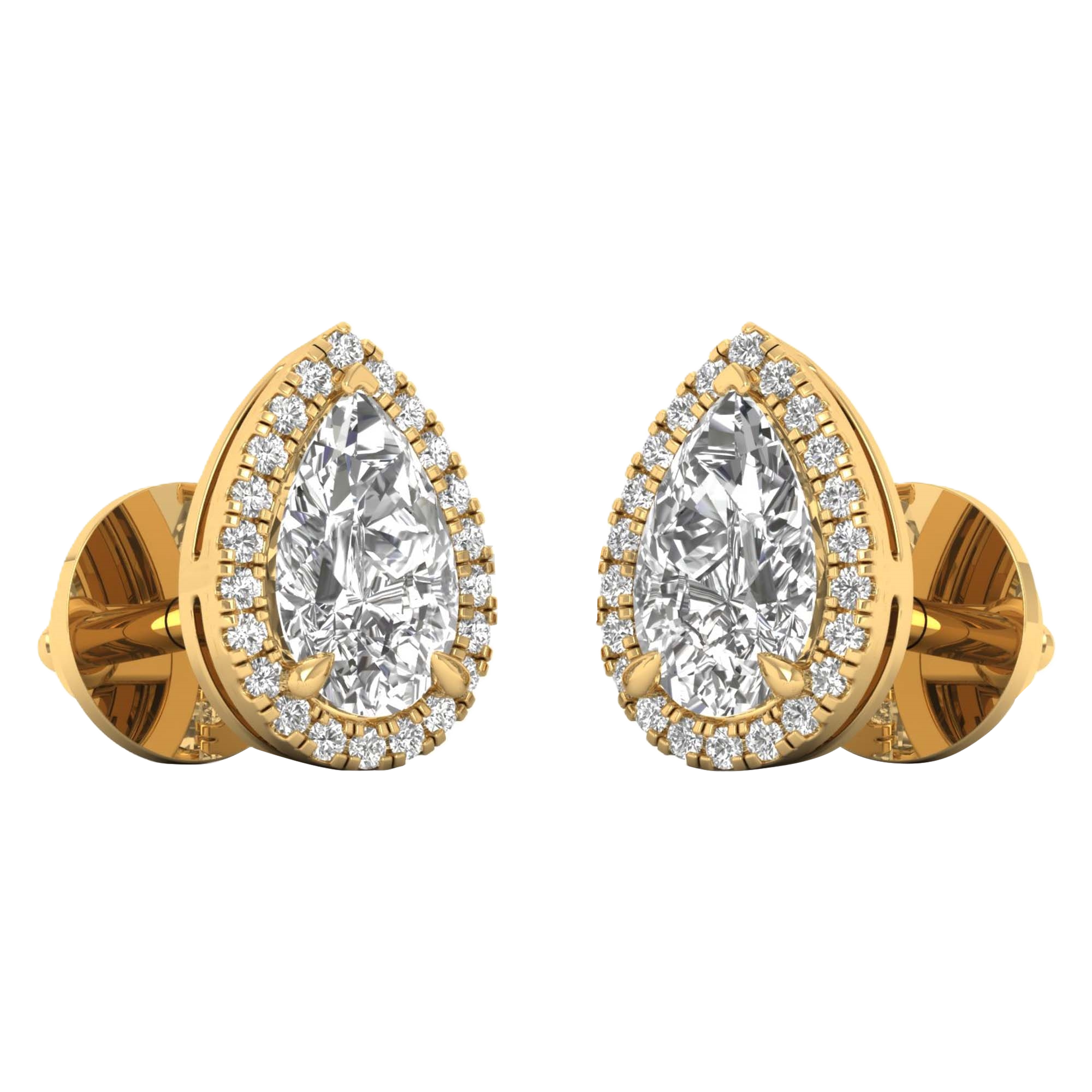 Sofia Ohrstecker Birne - 1.1ct bis 5.6ct