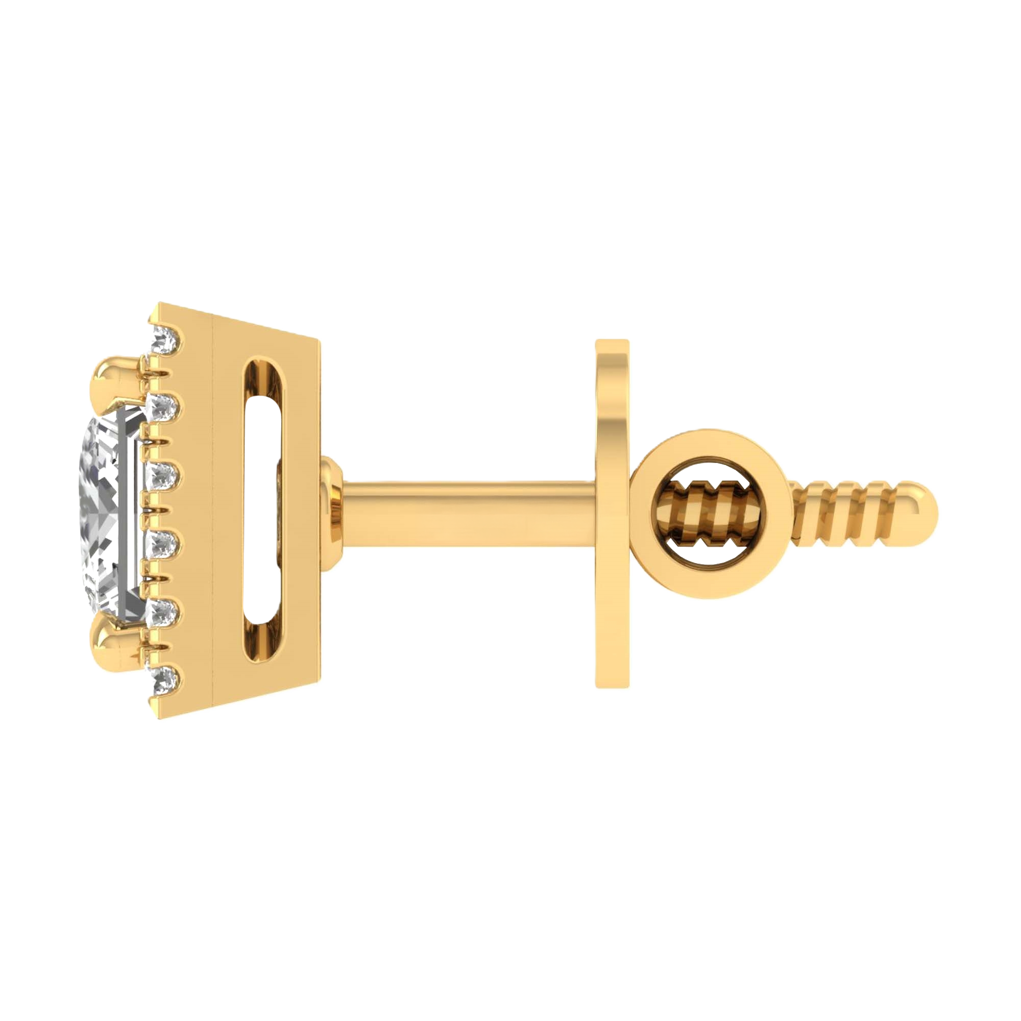 Sofia Stud Oorbellen Princess - 1.2ct tot 5.6ct