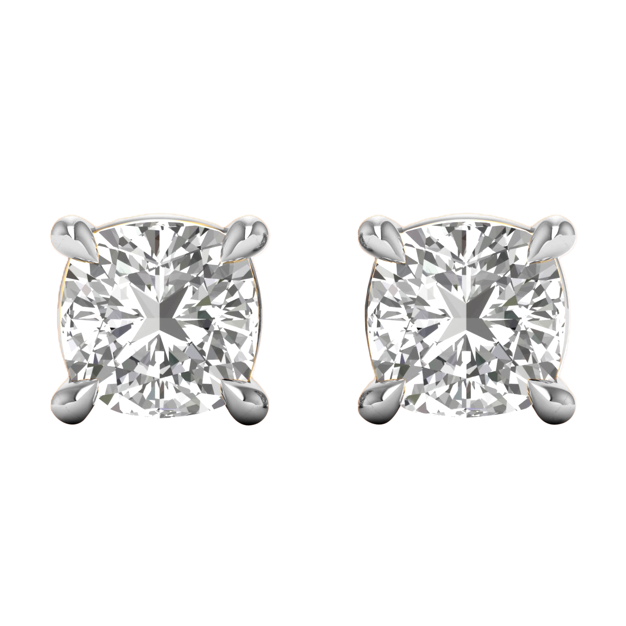 Noa Stud Earrings Cushion - 1ct to 5ct