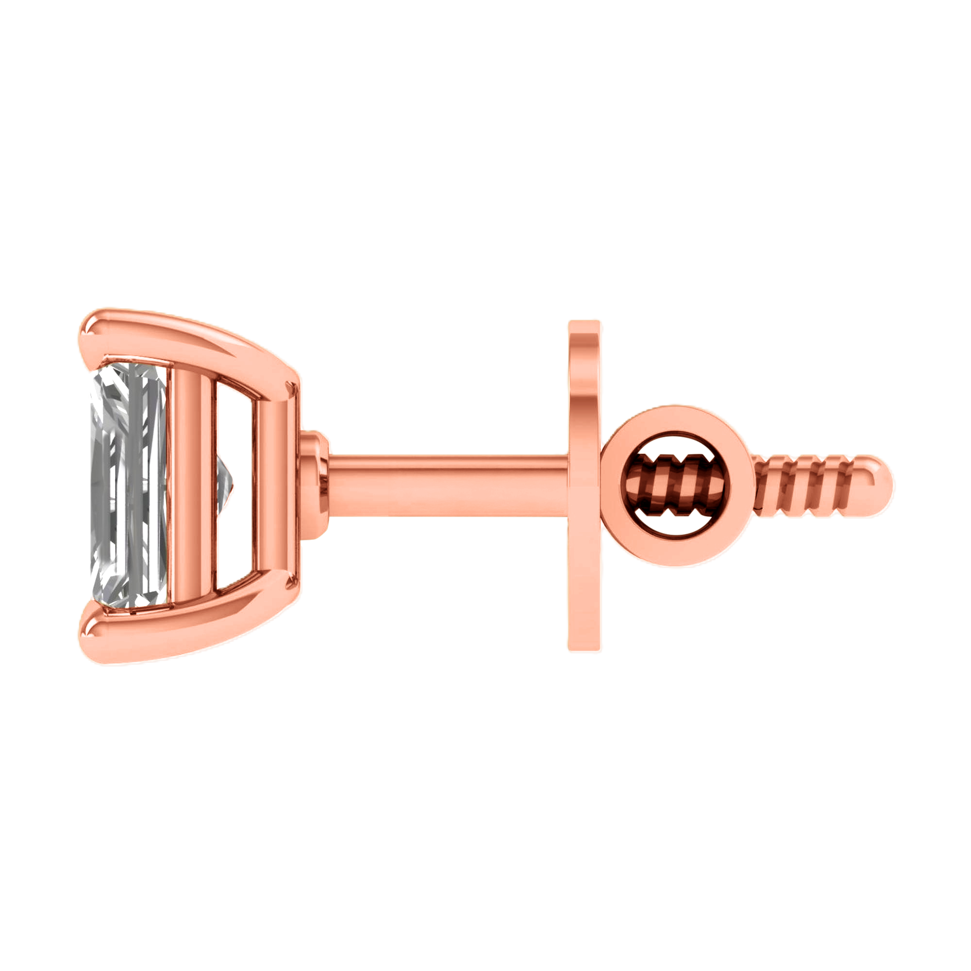 Noa Stud Oorbellen Radiant - 0.5ct tot 5ct