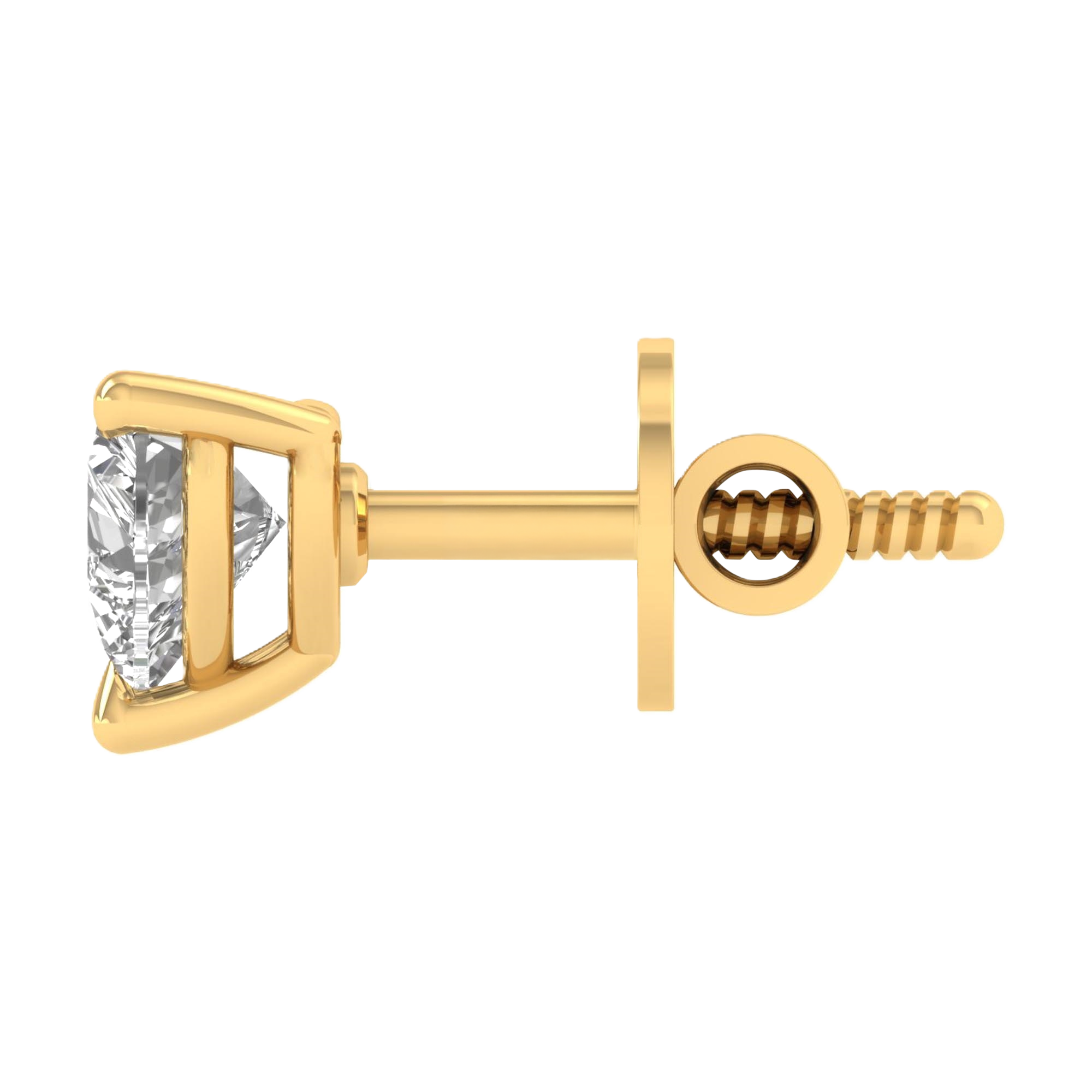 Noa Stud Oorbellen Hart - 0.5ct tot 5ct