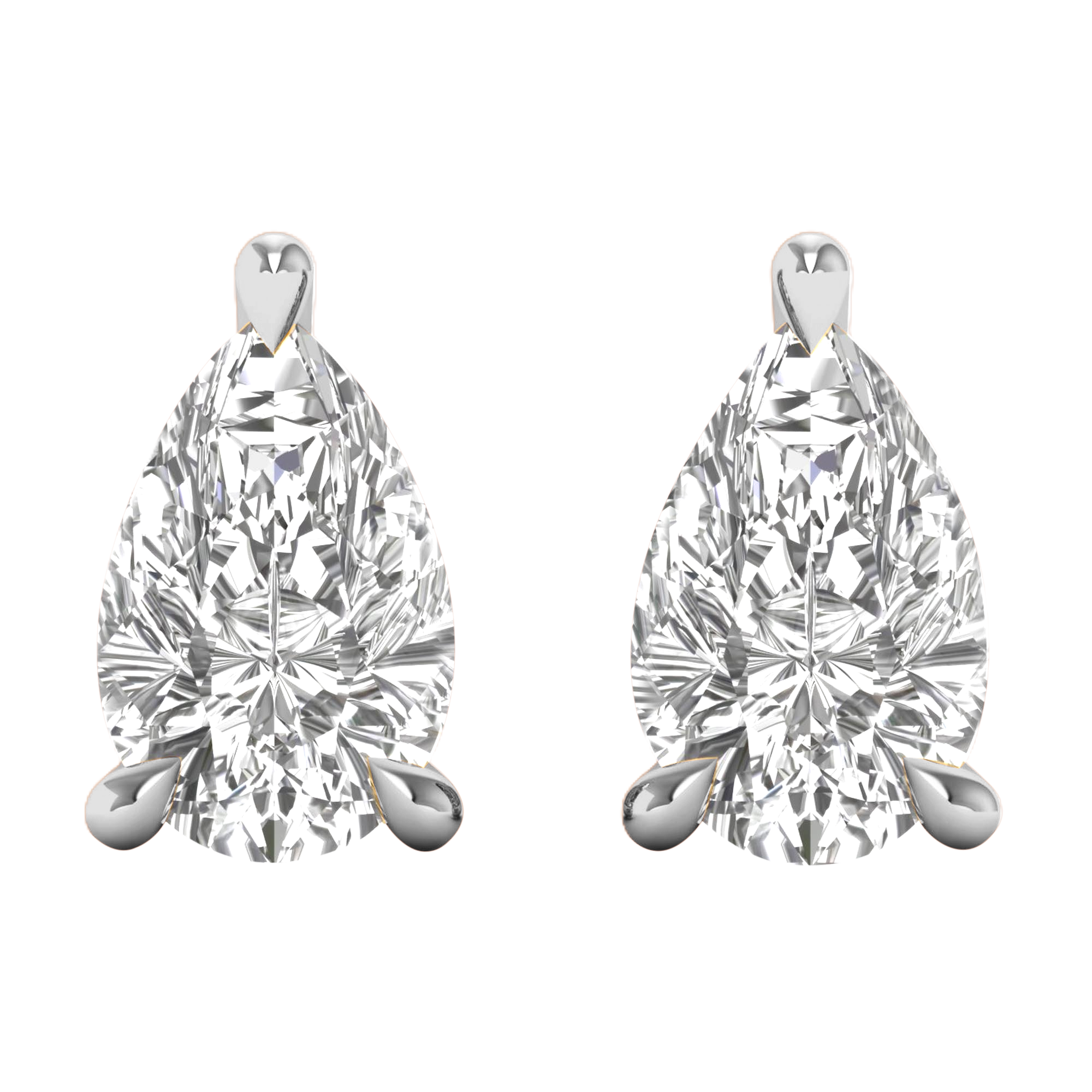Noa Stud Oorbellen Peer - 1ct tot 5ct