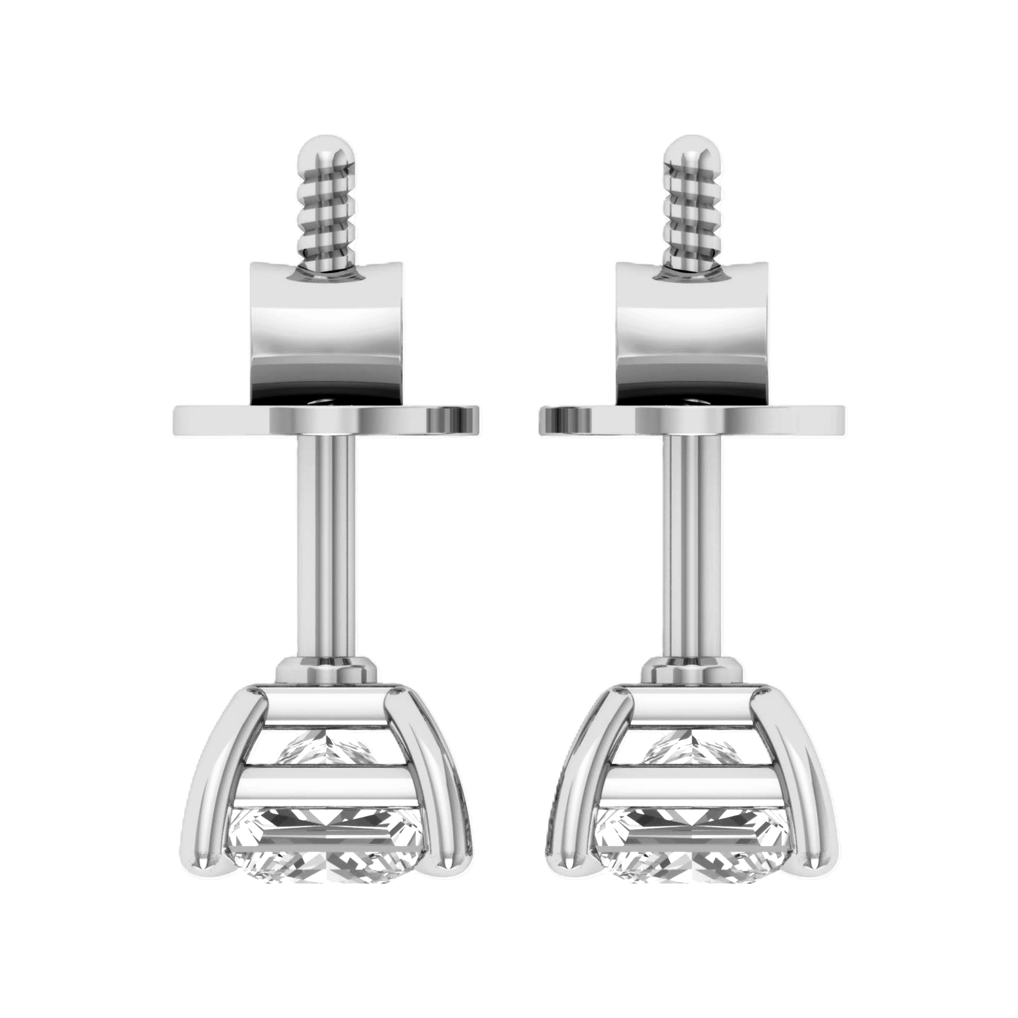 Noa Stud Oorbellen Princess - 1ct tot 6ct