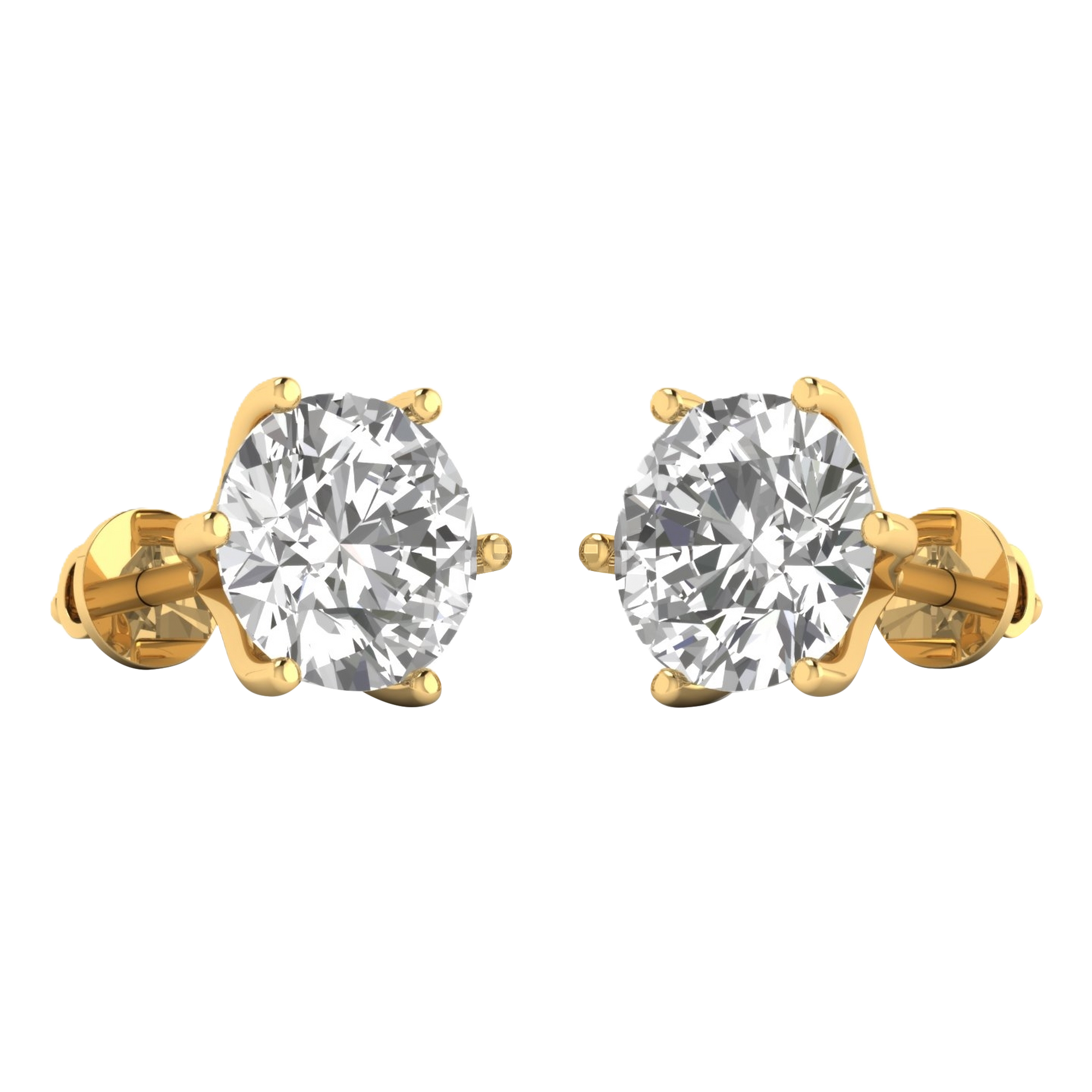 Yasmin Diamant Ohrstecker Brillant - 4,5ct bis 10ct