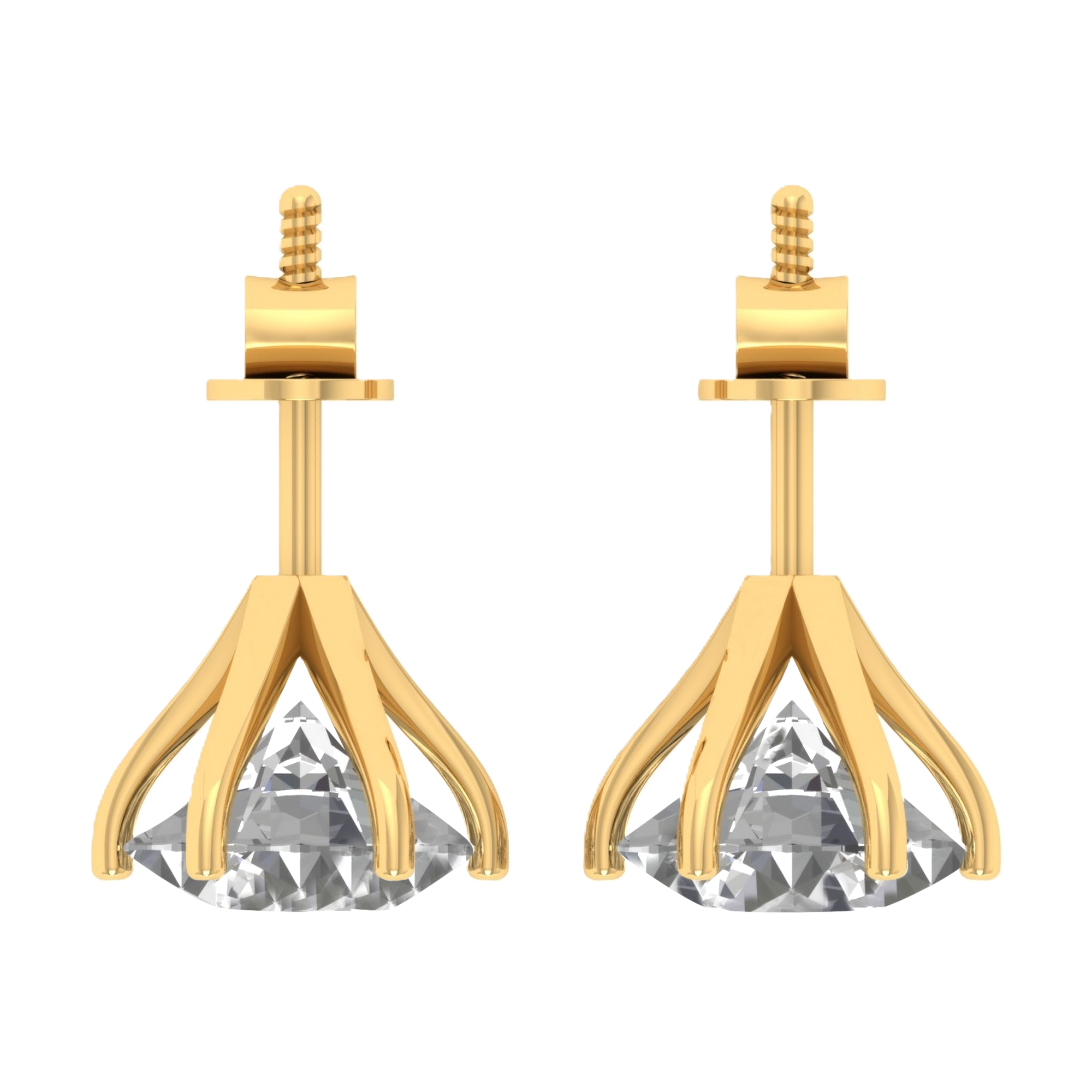 Yasmin Diamant Ohrstecker Brillant - 4,5ct bis 10ct
