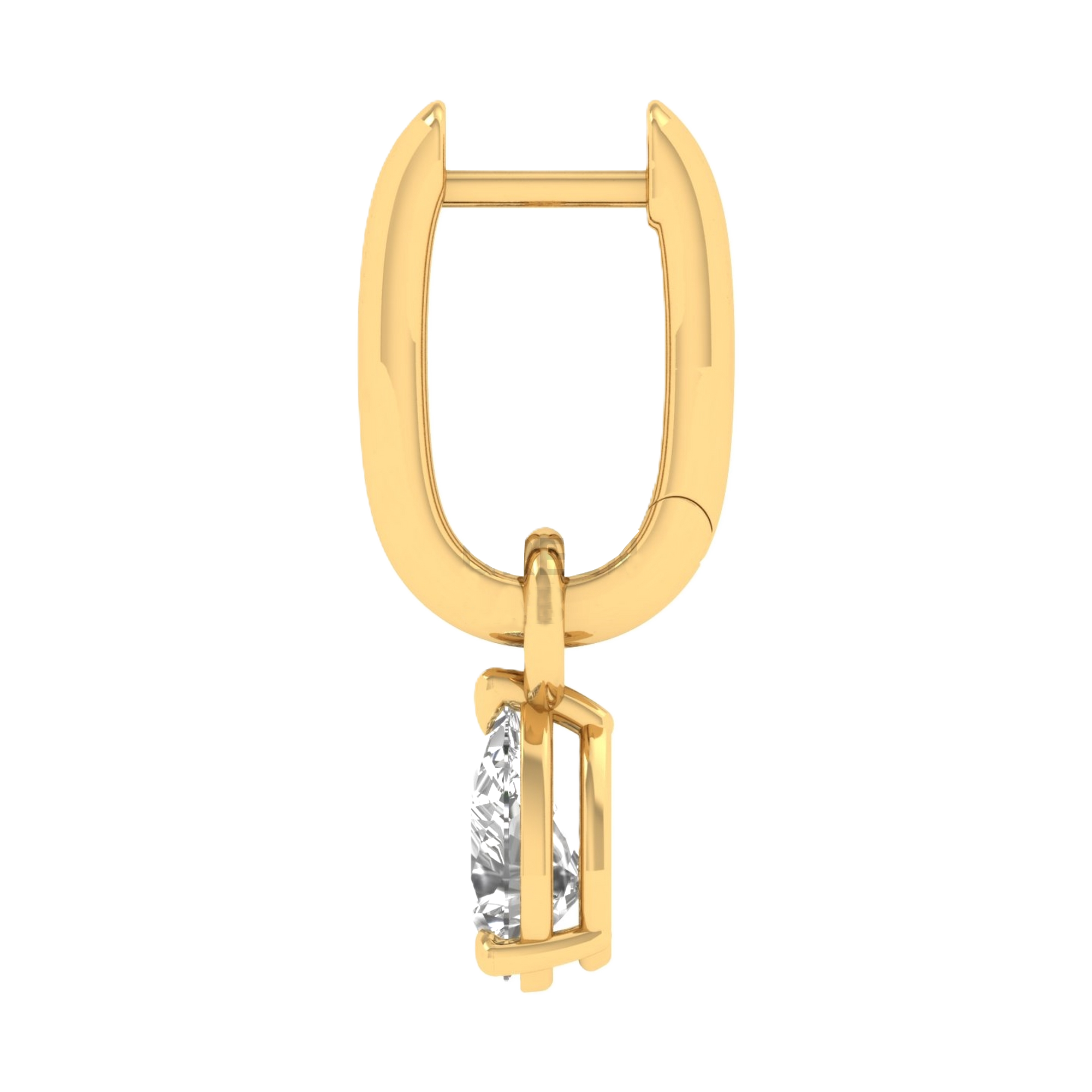 Sofie Creolen Birne - 1ct bis 2ct