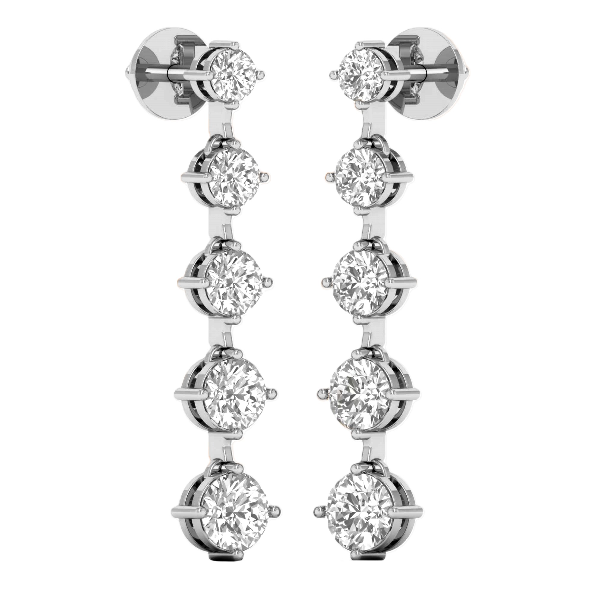 Amelie Hangoorbellen Briljant - 2.4ct