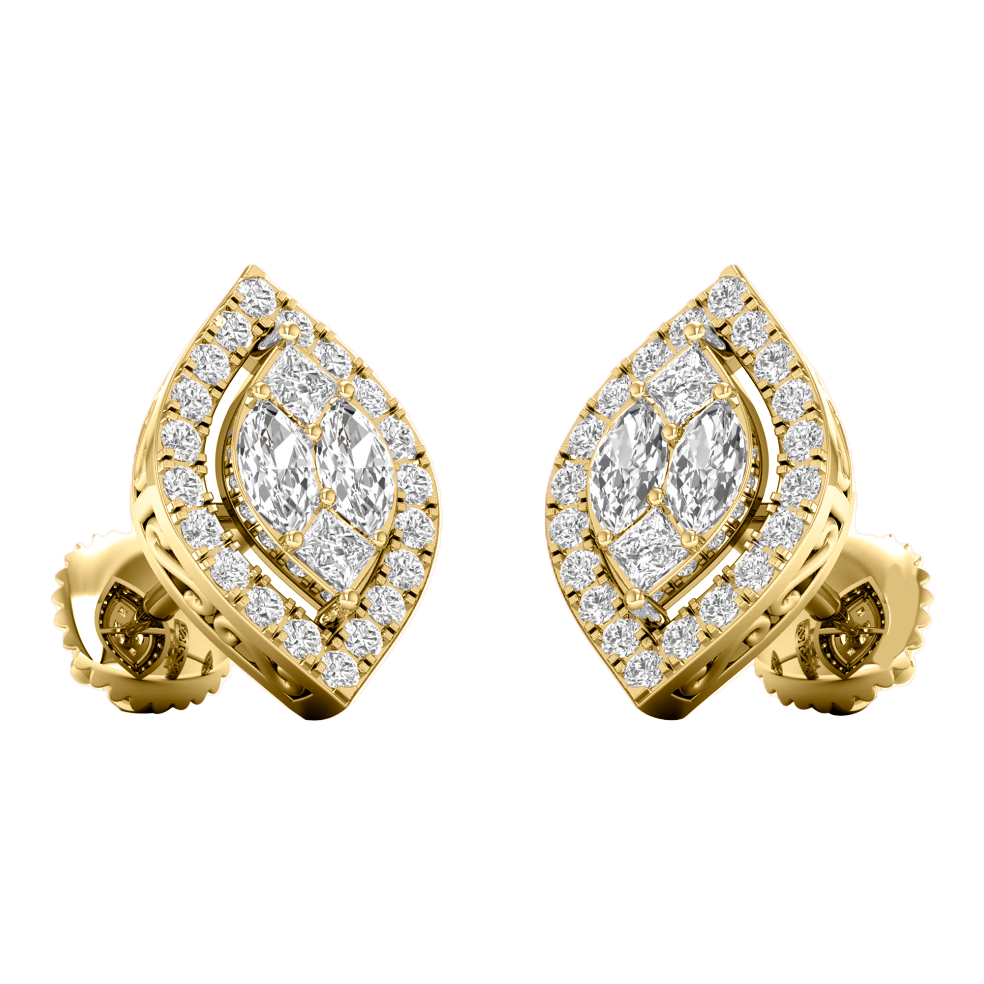 Imke Diamanten Stud Oorbellen Markies - 0.9ct