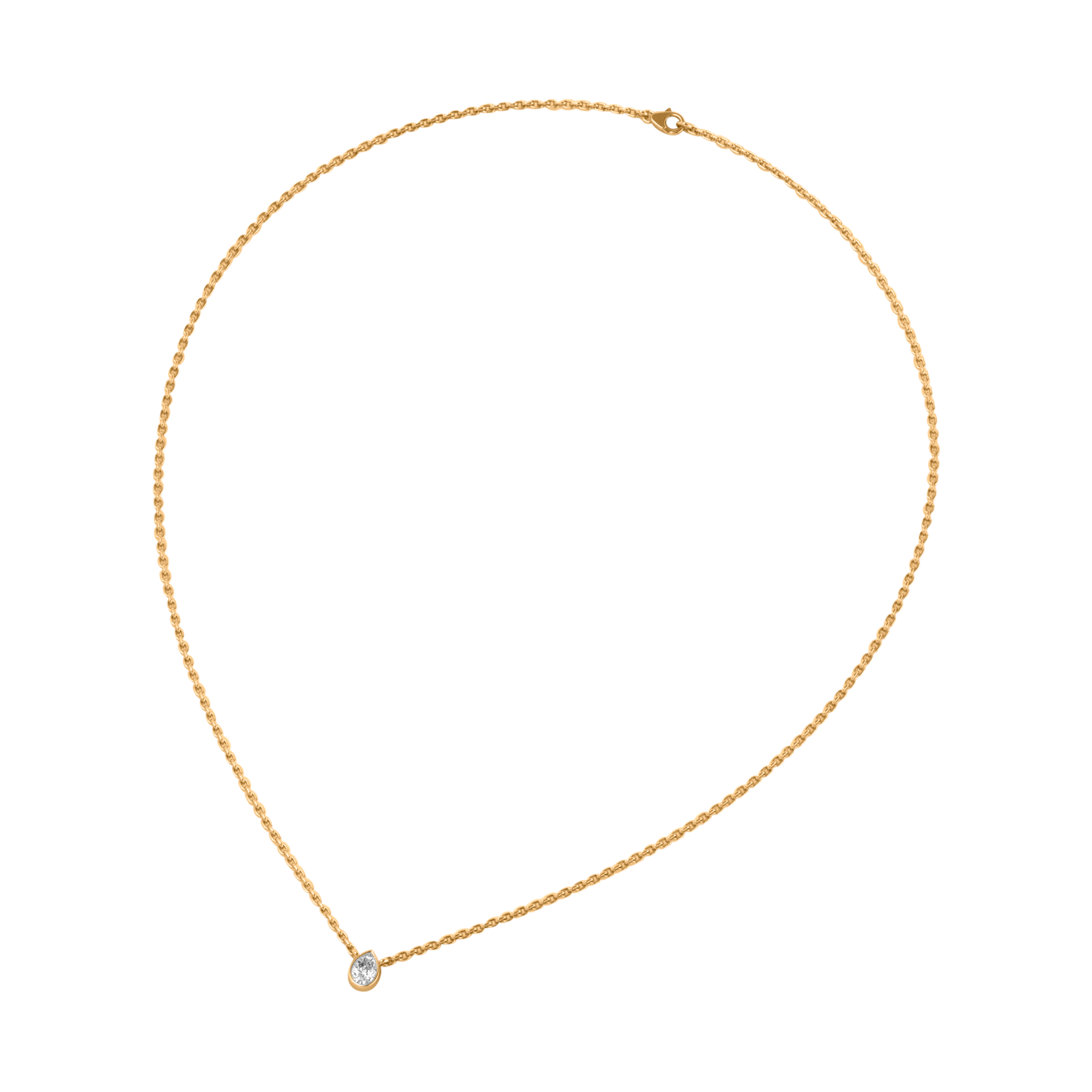 Linda Diamante Ketting Peer - 0.2ct