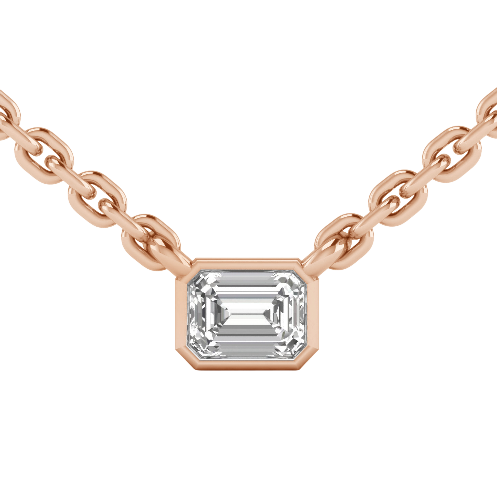 Linda Diamanten Ketting Emerald - 0.2ct