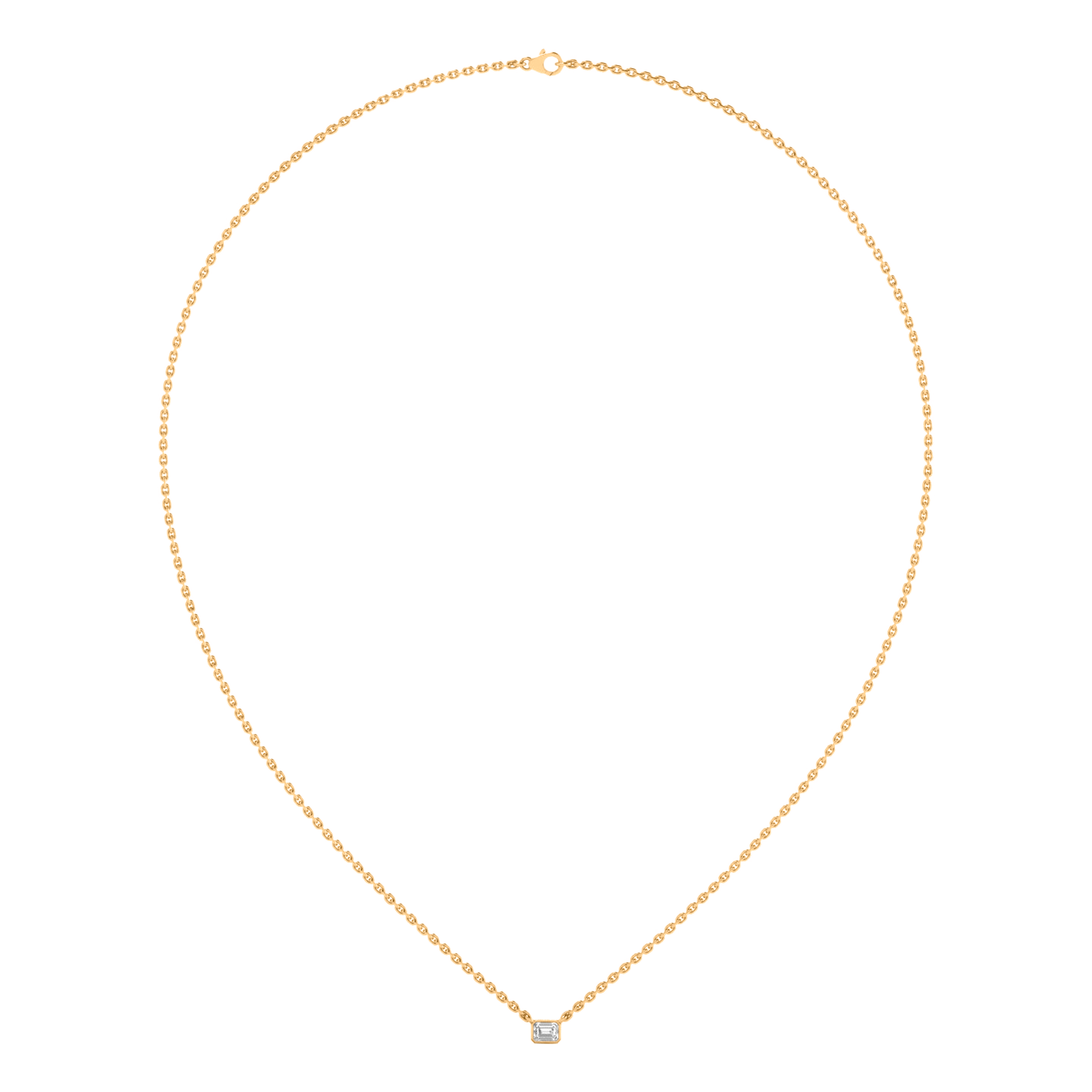 Linda Diamanten Ketting Emerald - 0.2ct