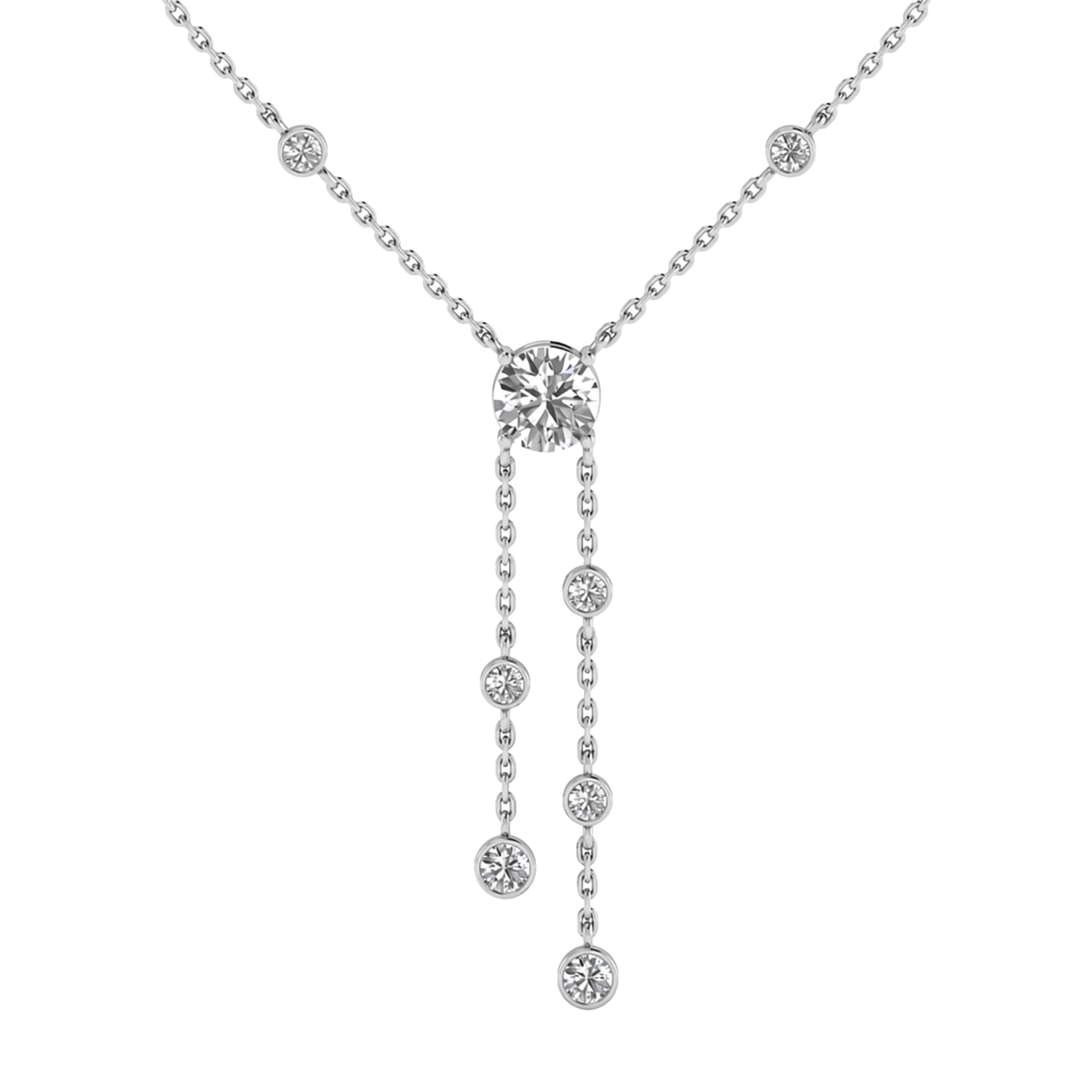 Jojo Diamanten Ketting Briljant - 3.3ct