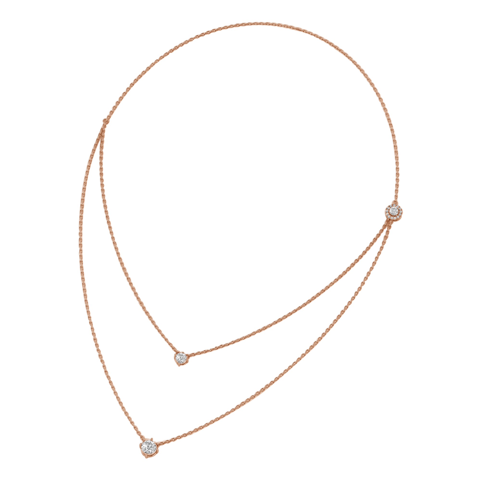 Quirine Diamanten Laagjesketting Briljant - 2ct